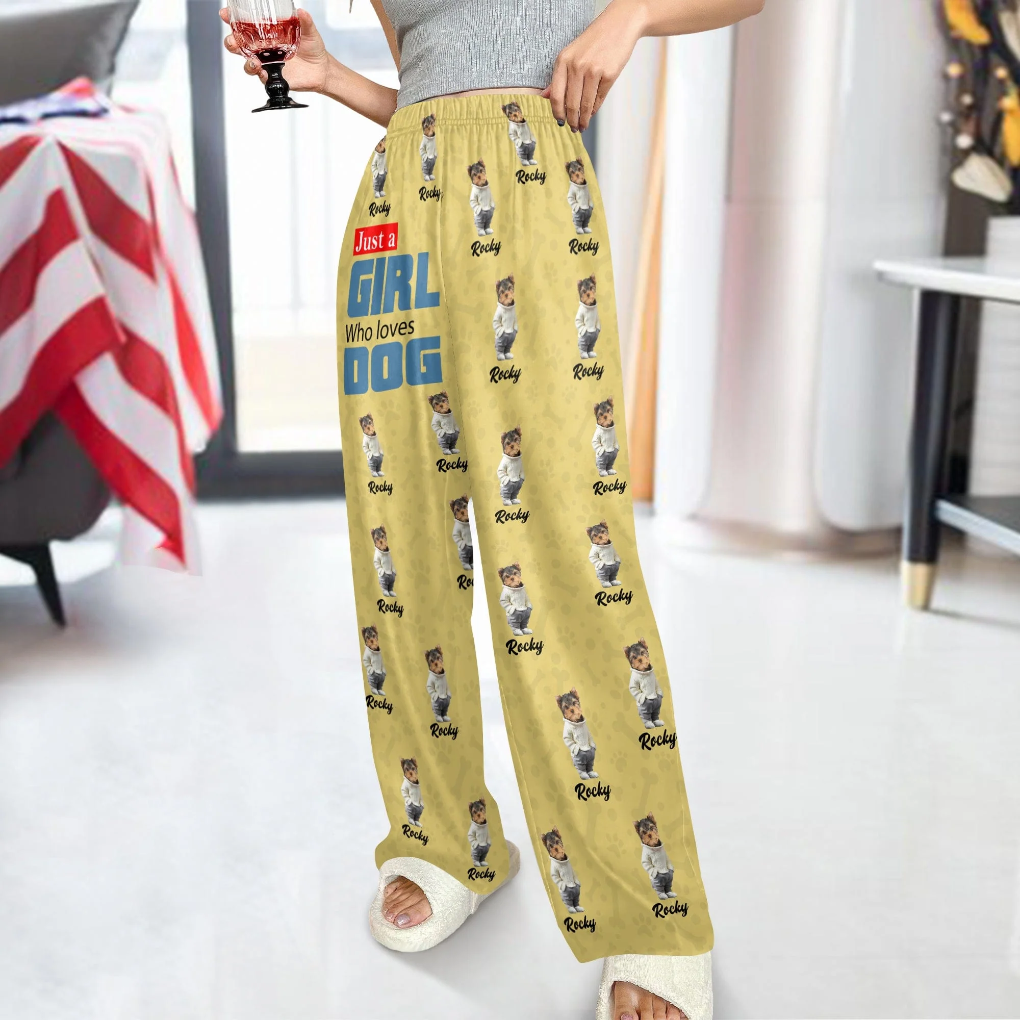 Custom Photo Cute Pet Just A Girl Who Loves Dog Cat Sweatpants LM32 893089 - Image 10