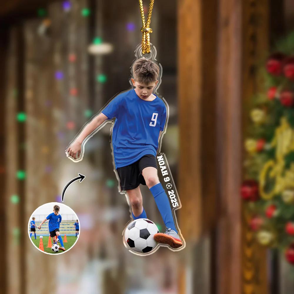 Custom Photo Football Keepsake Acrylic Ornament For Sport Players LM32 895983 - Image 5