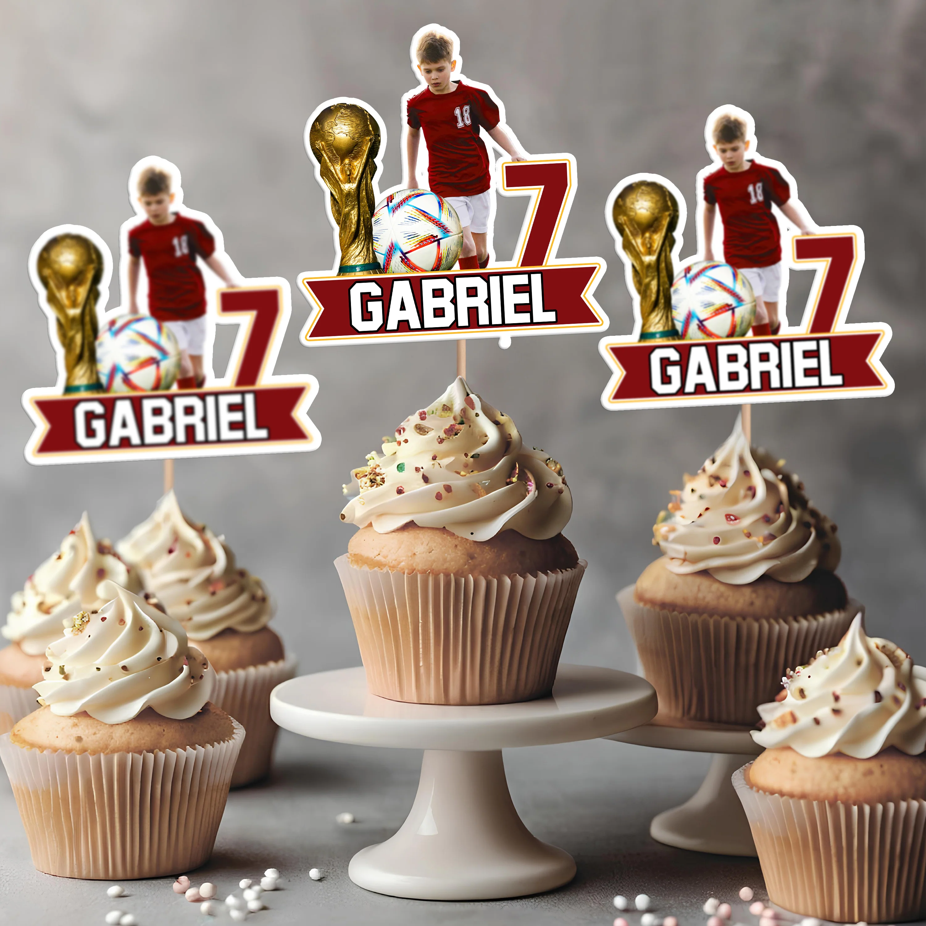 Custom Photo Sport King Decoration Cupcake Toppers LM32 893343 - Image 6