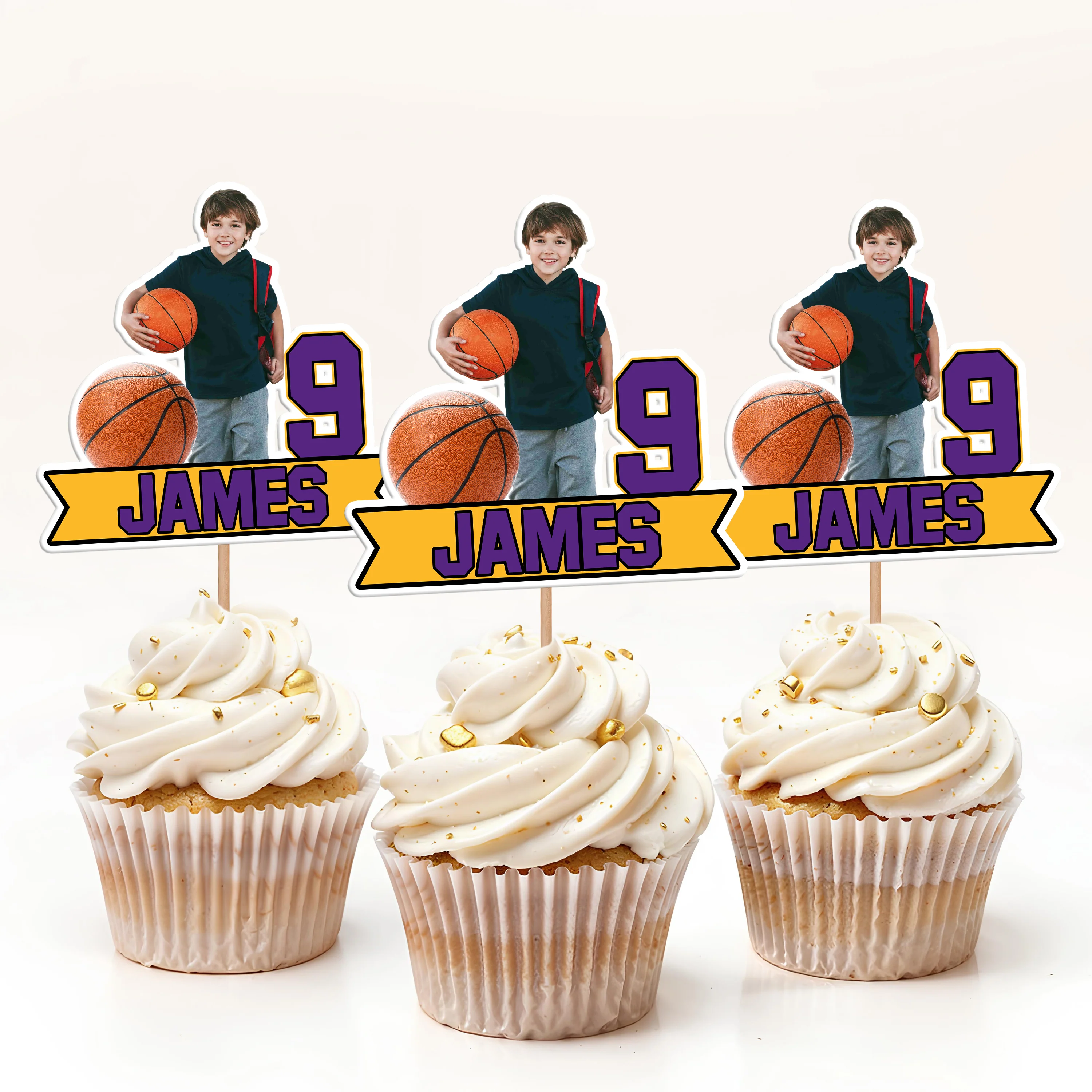 Custom Photo Sport King Decoration Cupcake Toppers LM32 893343 - Image 8