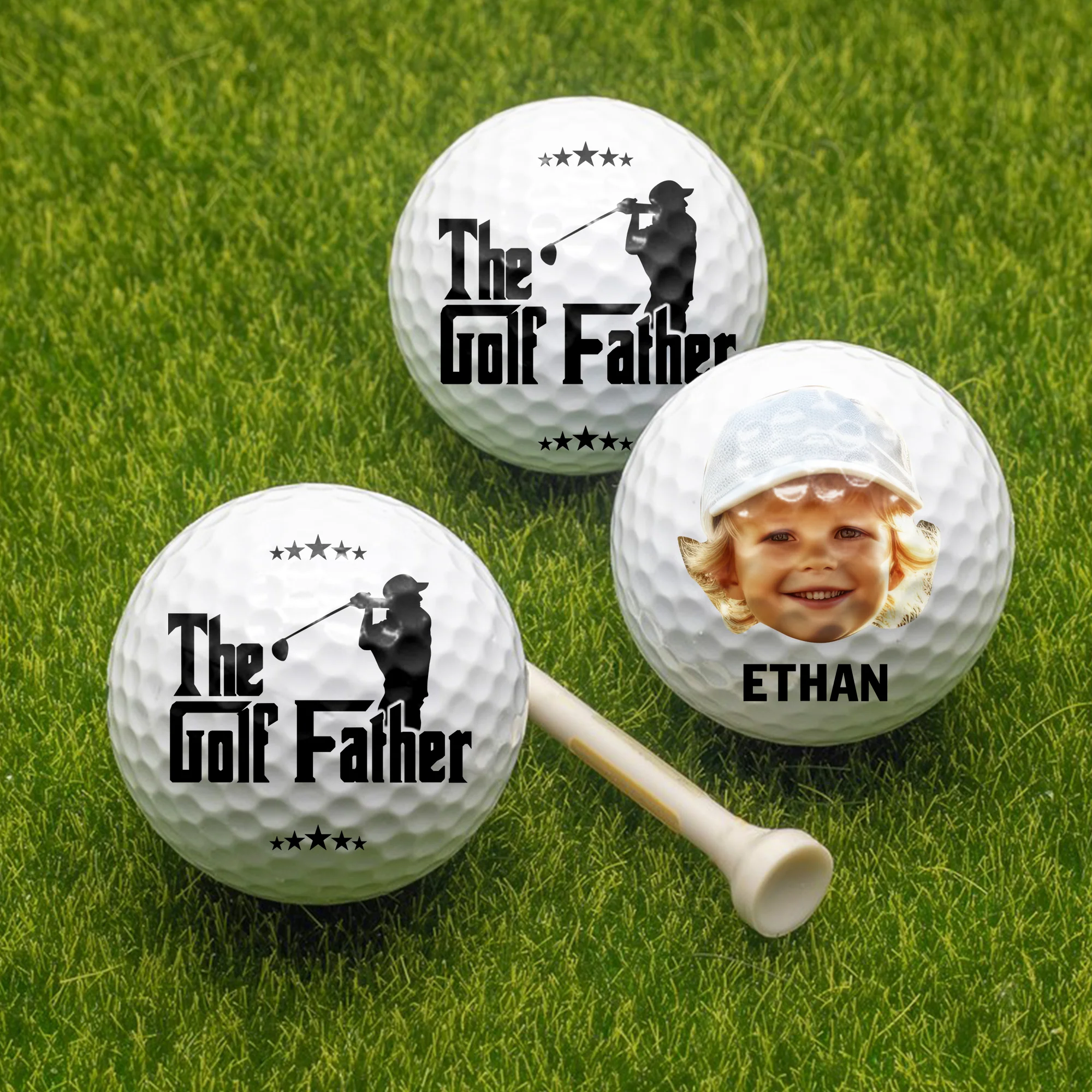 Custom Photo The Goft Father Golf Ball For Sport Player LM32 893475 - Image 3