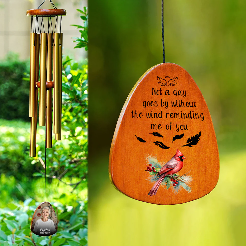Custom Photo The Wind Reminding Me Of You Memorial Wind Chimes LM32 893213 - Image 4