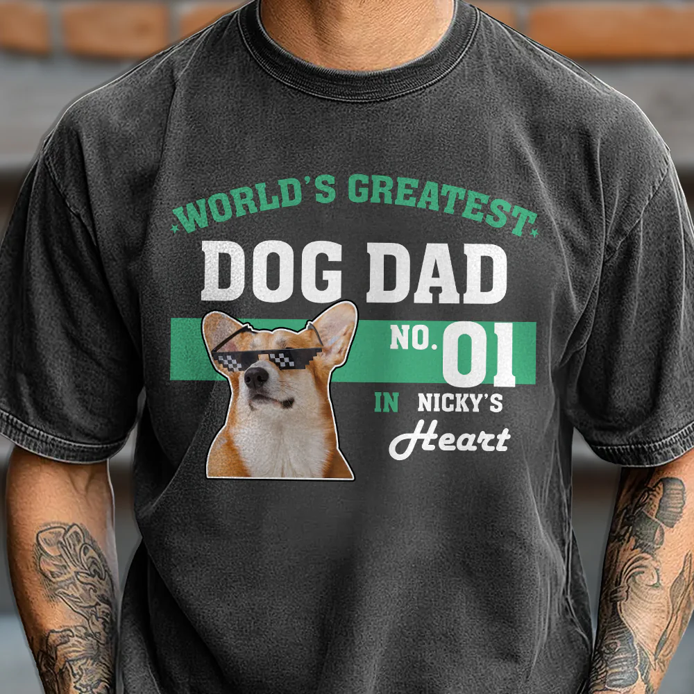 Custom Photo World's Greatest Dog Mom No.1 Comfort Shirt For Dog Lovers LM32 895567 - Image 3