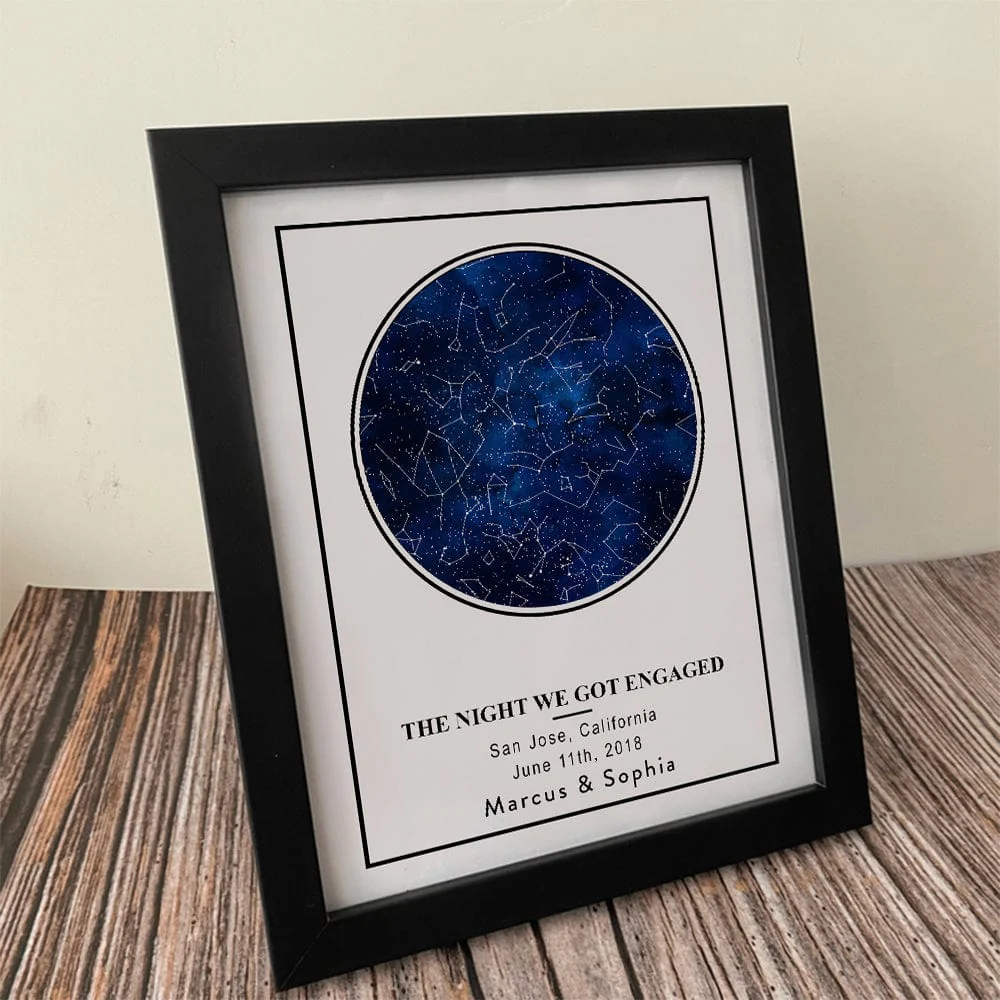Custom Star Map The Night We Met Anniversary Gift Picture Frame LM32 893017 - Image 3