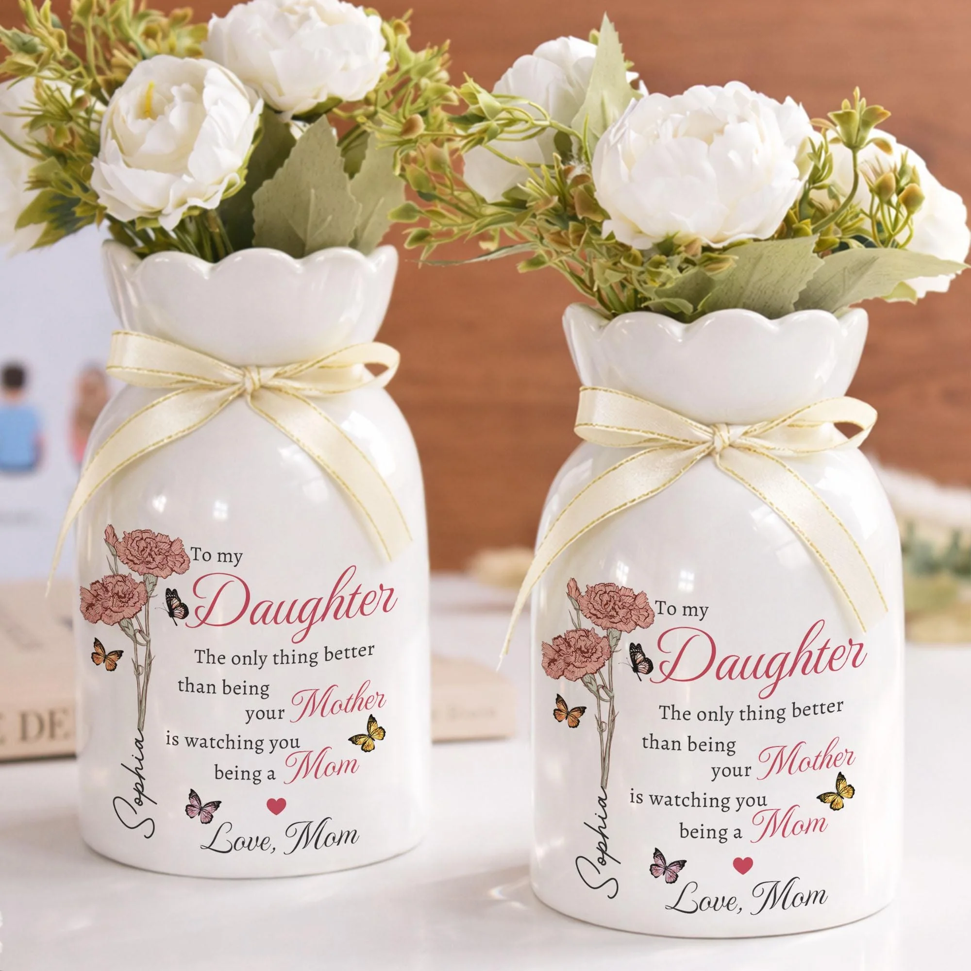 Custom The Only Thing Better Than Being Your Mother Flower Ceramic Vase LM32 899725 - Image 3