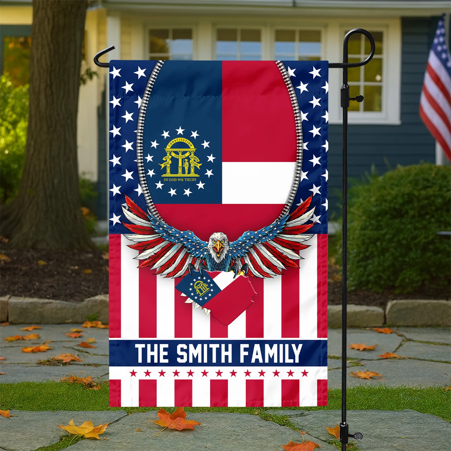 Custom USA States Happy 250th Birthday Years Of Freedom Garden Flag LM32 899033 - Image 4