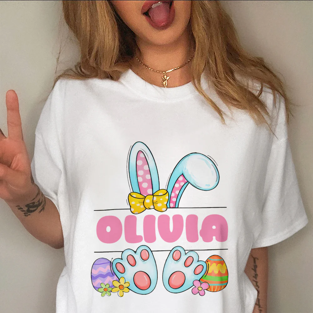 Custome Name Happy Easter Cute Bunny Toddler - Easter Bright Shirt LM32 897775 - Image 8