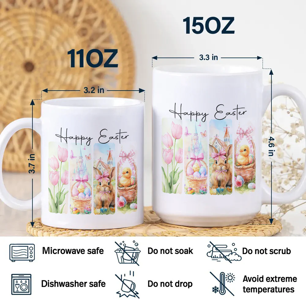 Happy Easter Bunny White Mug LM32 893127 - Image 7