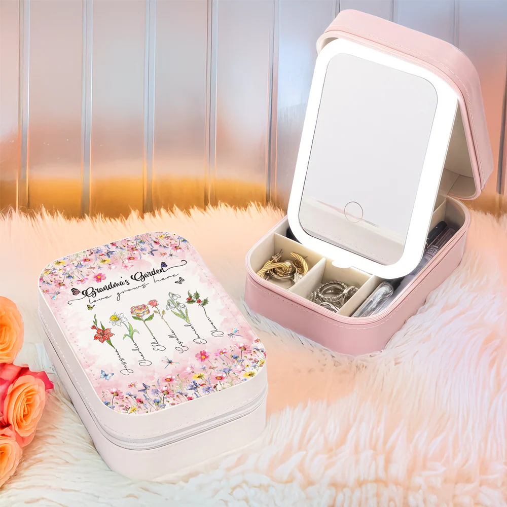 Mother's Garden Love Grows Here Mother's Day Makeup Box With LED LM32 893301 - Image 4