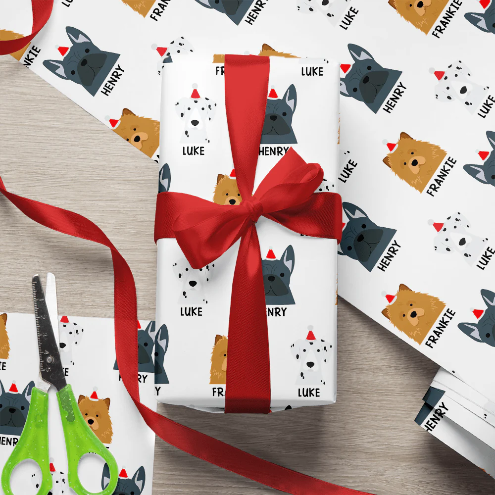 Personalised Dog Christmas Wrapping Paper For Dog Lovers LM32 891963 - Image 2