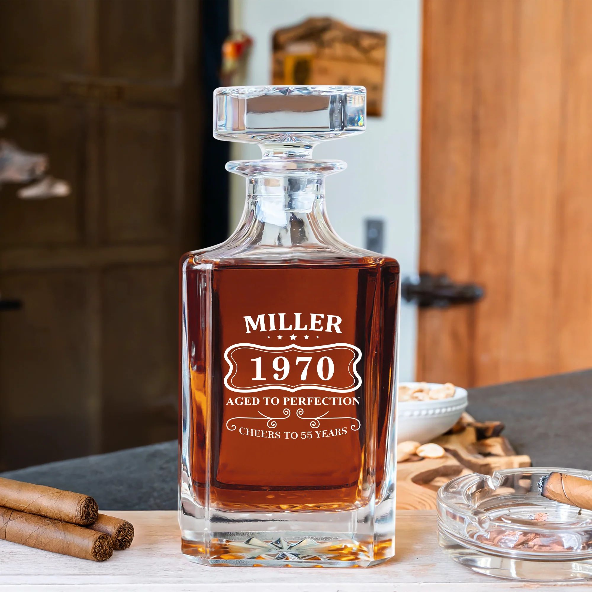 Personalized Aged To Perfection Birthday Gift Decanter LM32 895861 - Image 4
