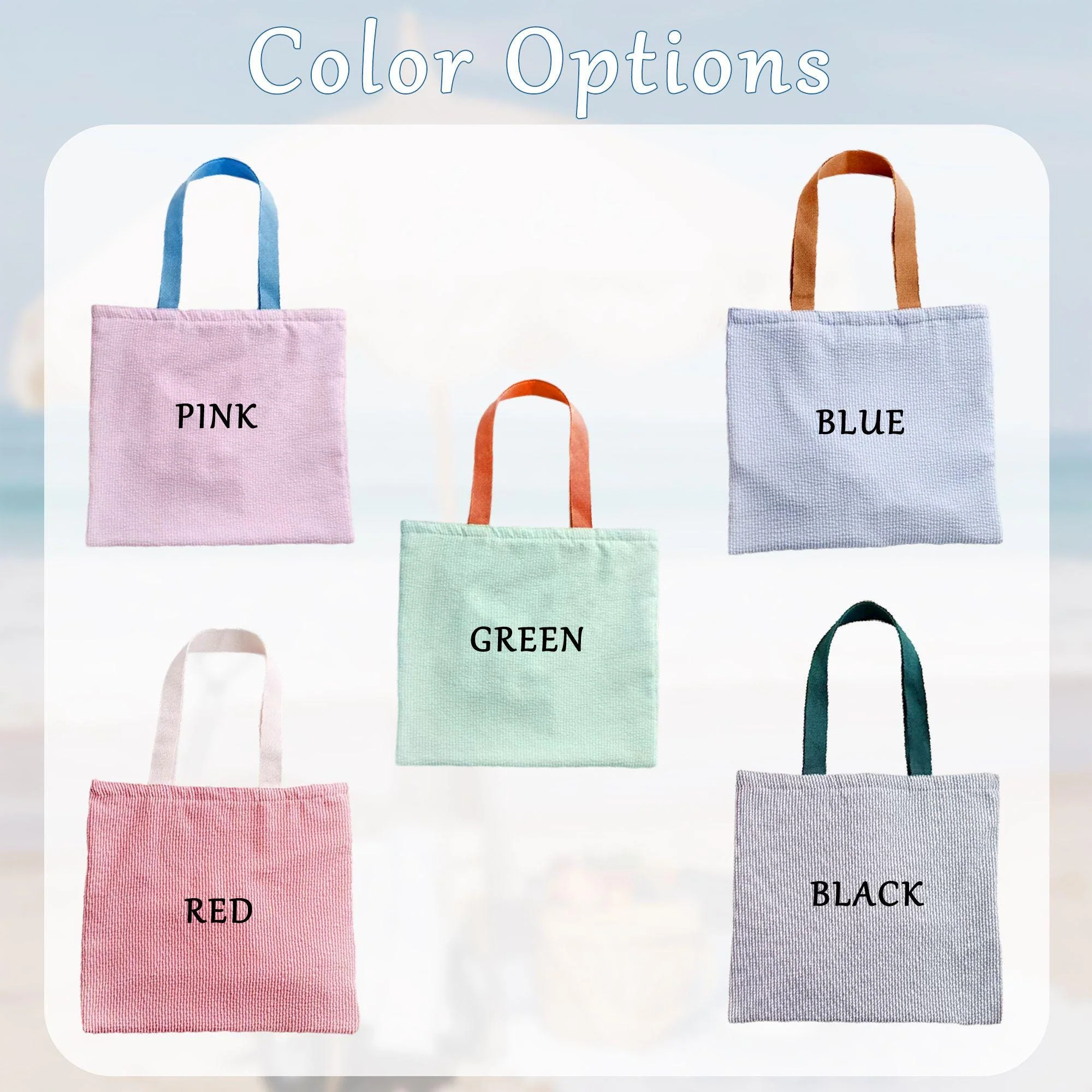 Personalized Beach Tote Bag Girls Trip - Summer Vacation Gift, Pool Bag for Women LM32 899819 - Image 4