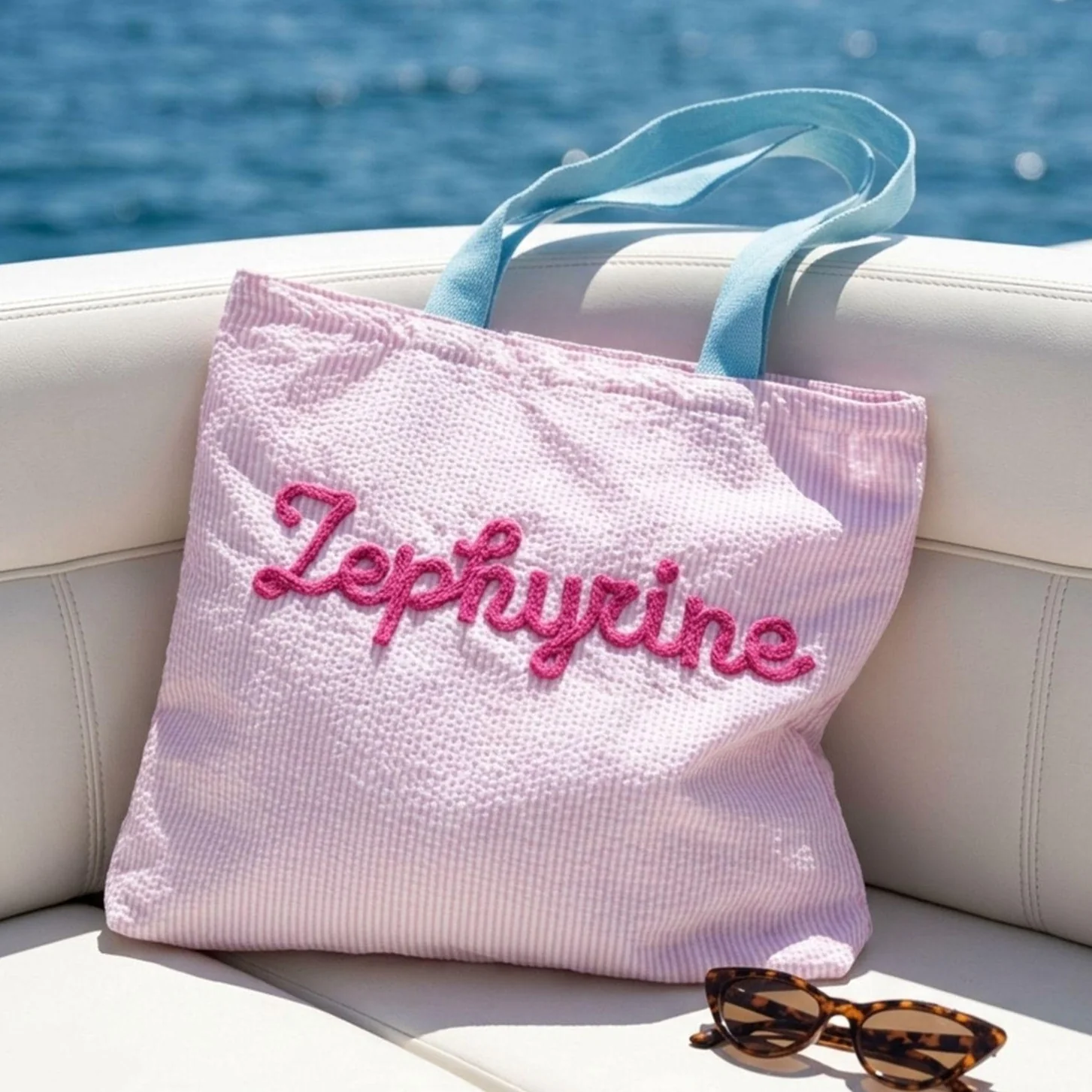 Personalized Beach Tote Bag Girls Trip - Summer Vacation Gift, Pool Bag for Women LM32 899819 - Image 8