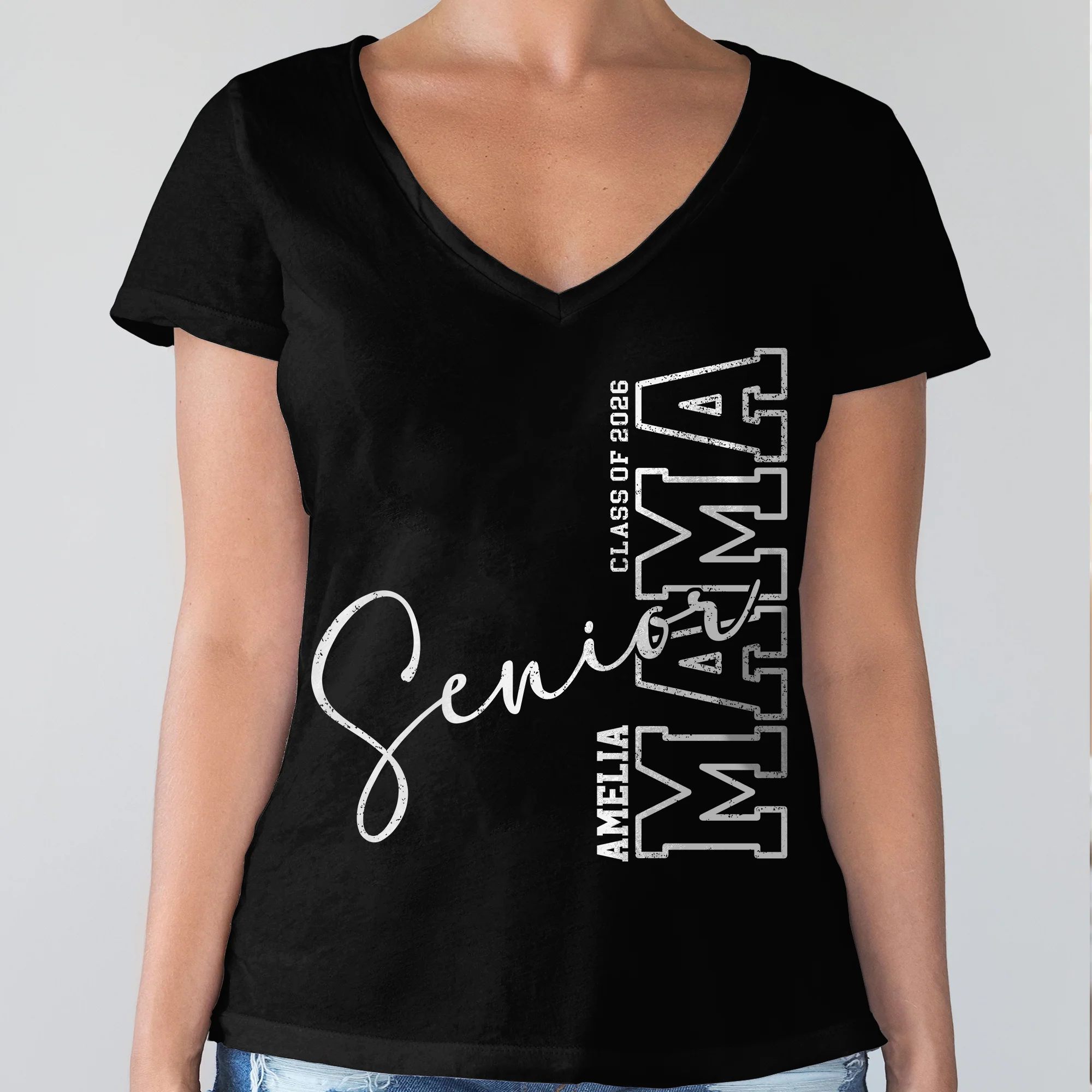 Personalized Class Of 2026 Senior Mom Graduation Dark Shirt LM32 899339 - Image 5