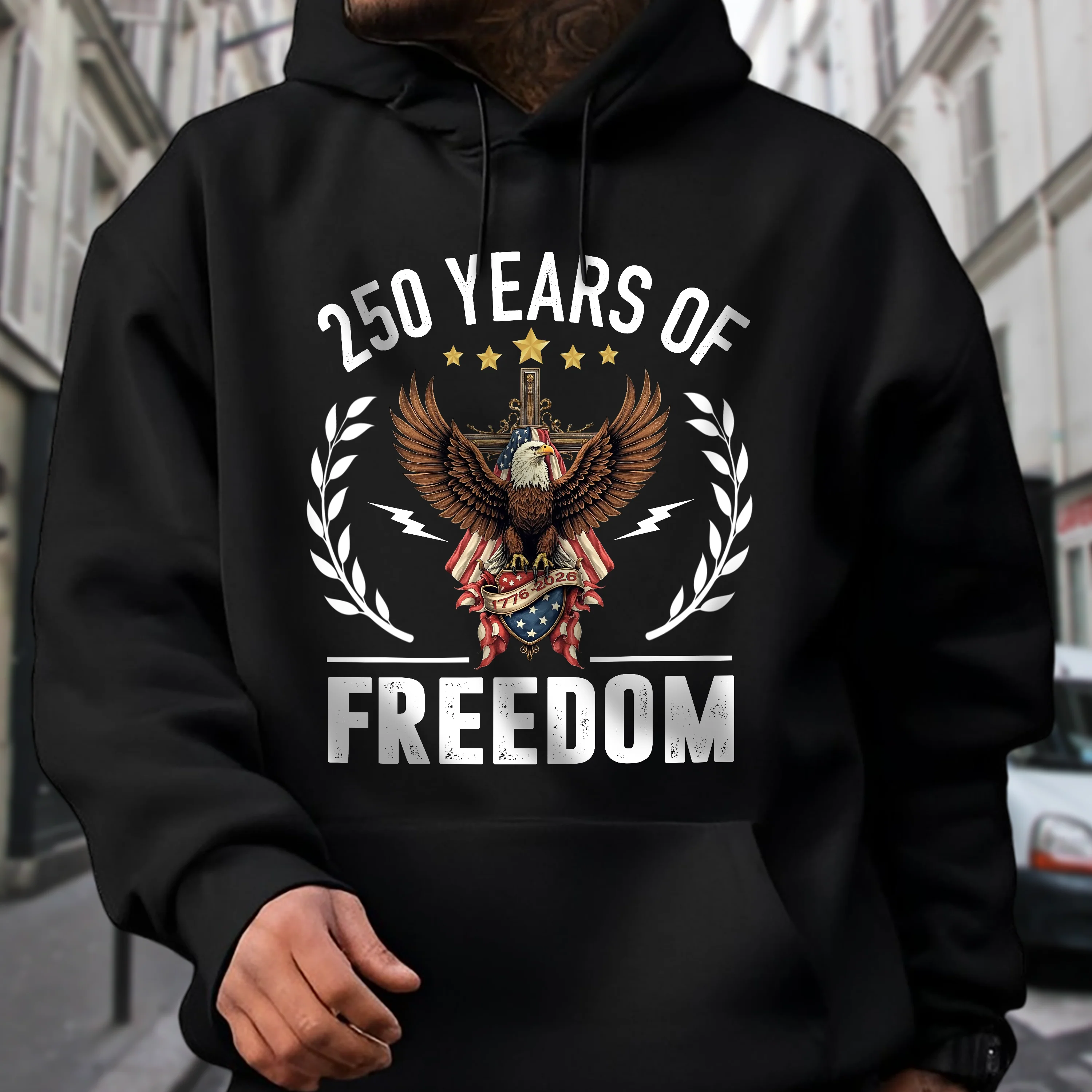 USA 250 of Freedom With Eagle Dark Shirt For Family Gift LM32 895139 - Image 6