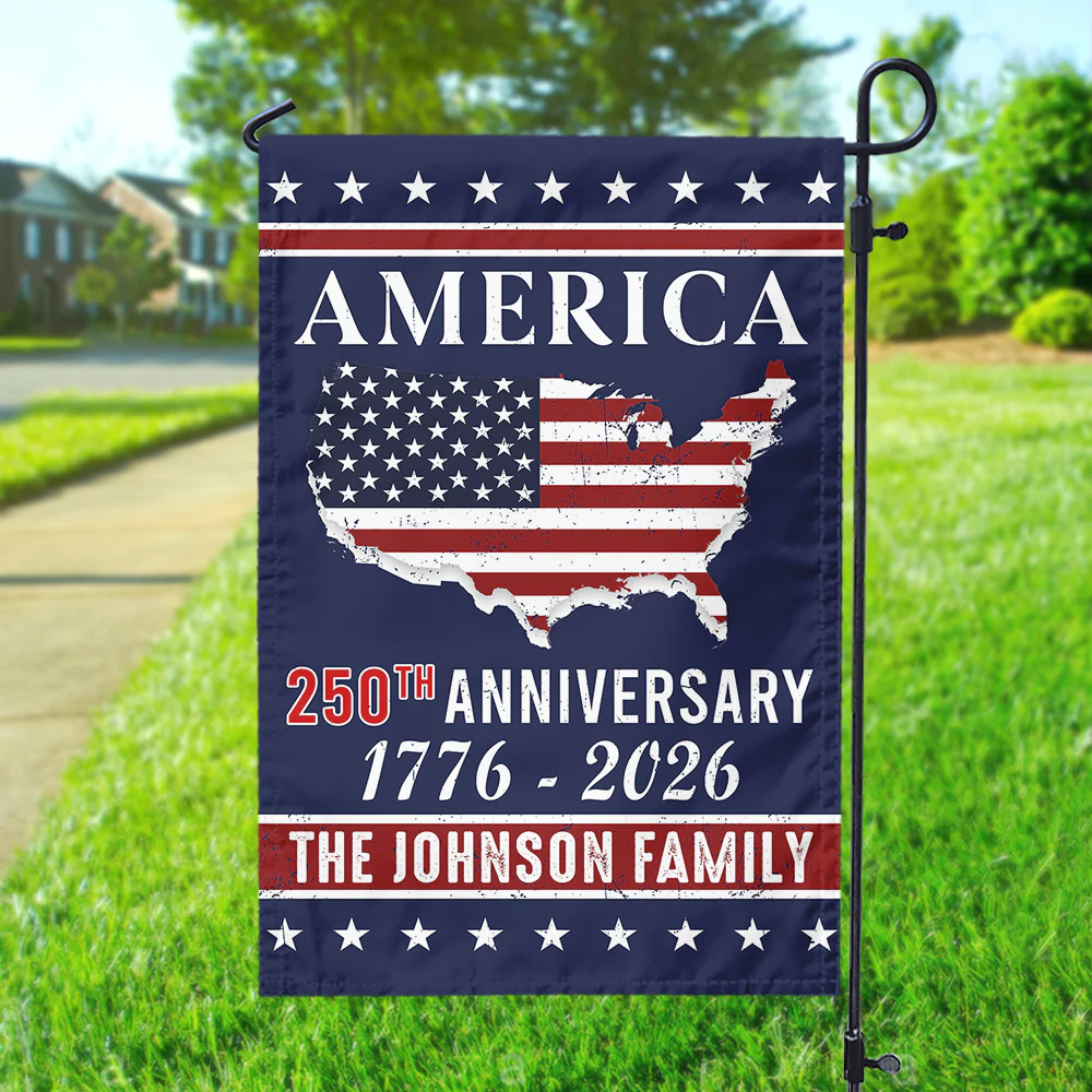 Personalized Family Name America 250th Anniversary Garden Flag LM32 895207 - Image 3