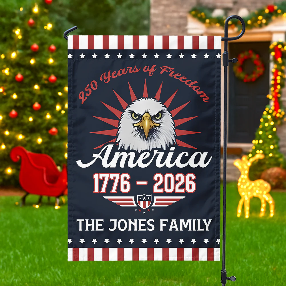 Personalized Gift 250 Years Of Freem Patriotic Garden Flag LM32 895339 - Image 3