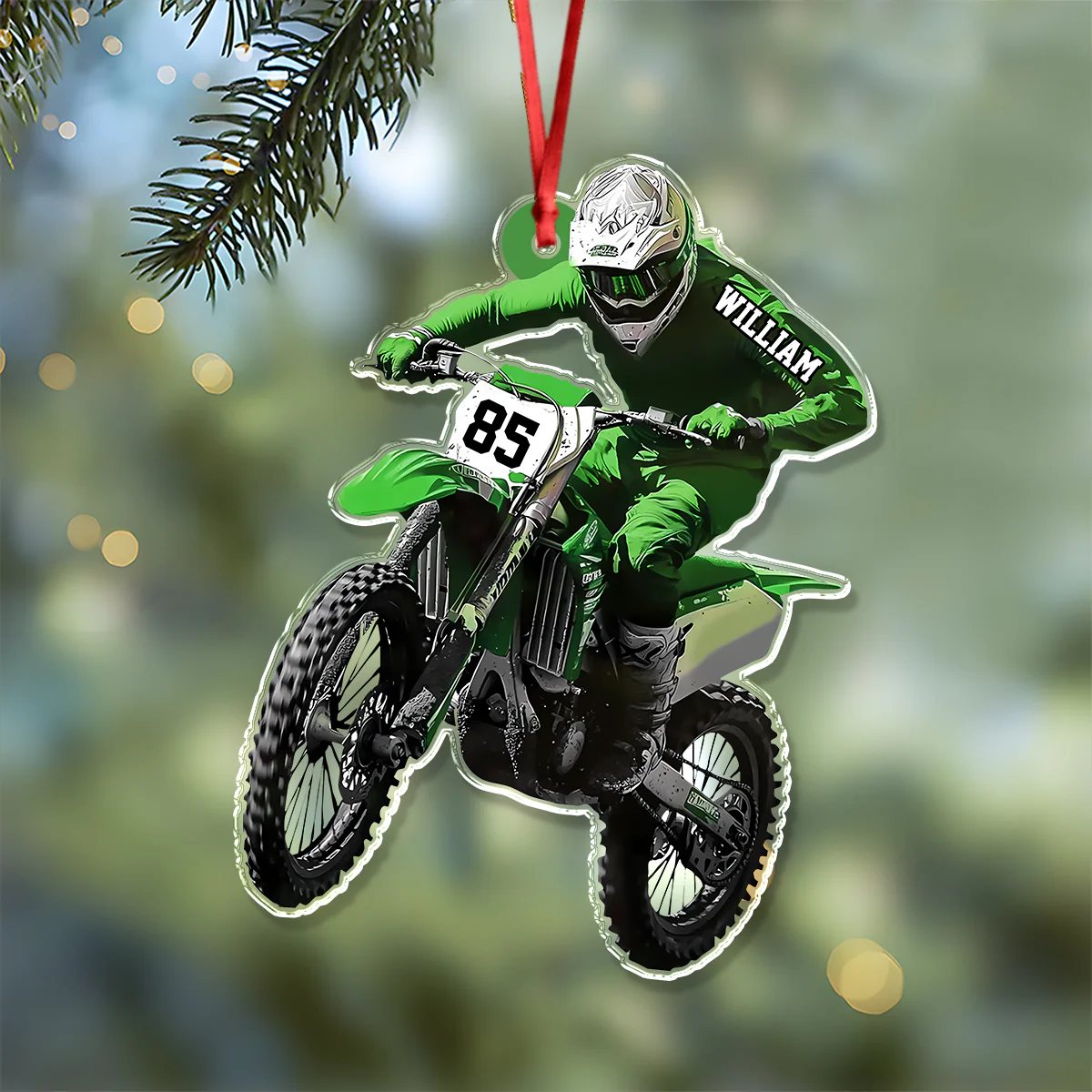 Personalized Gift Dirt Bike Christmas 2025 Acrylic Ornament For Biker LM32 895443 - Image 5
