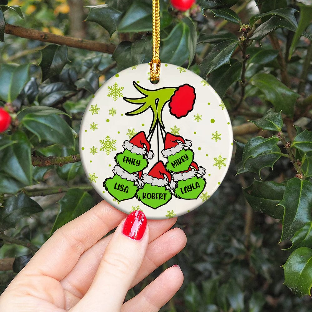 Personalized Gift Family Name Christmas Ceramic Ornament LM32 891979 - Image 5