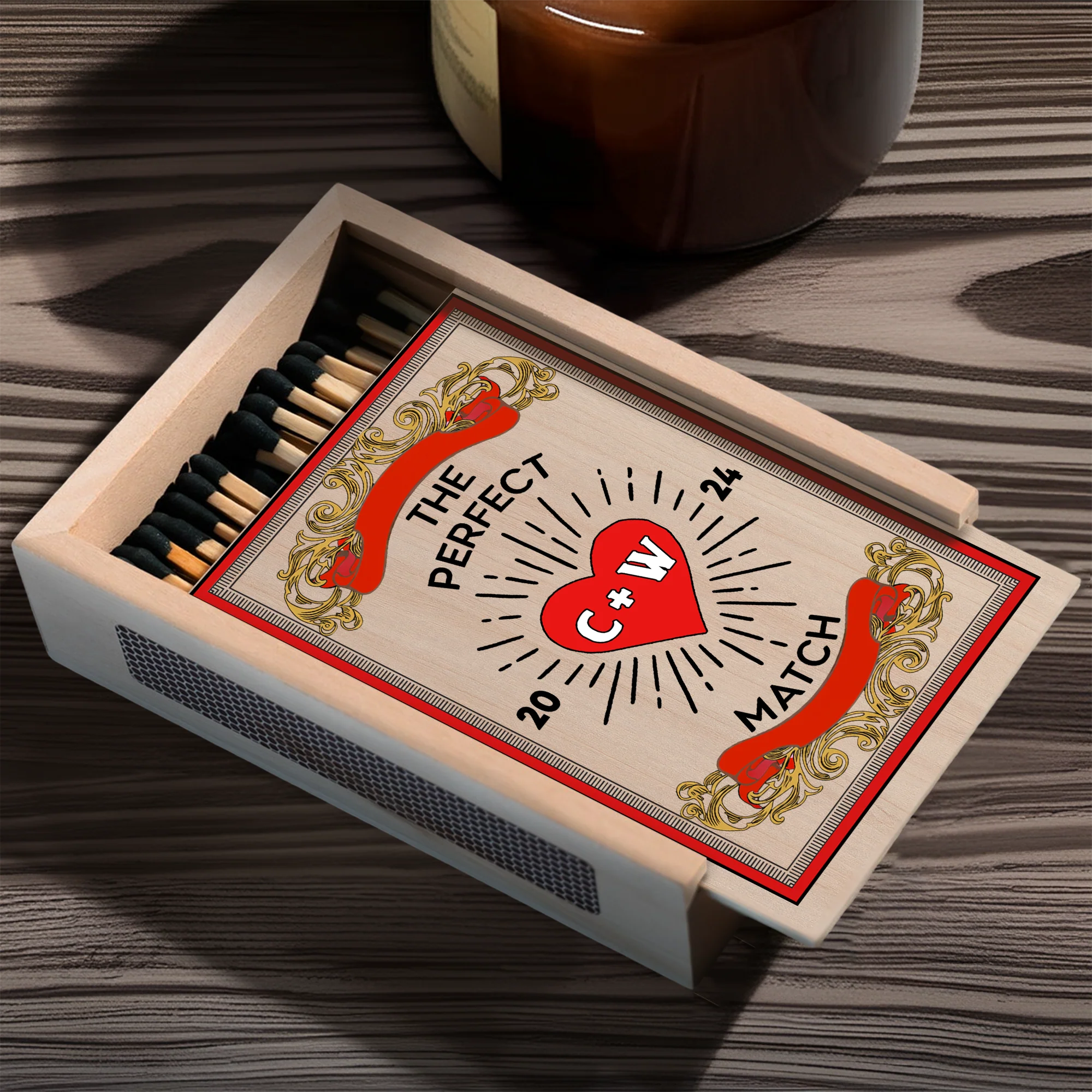 Personalized Gift For Couple Anniversary Unique Large Matchbox LM32 893799 - Image 5