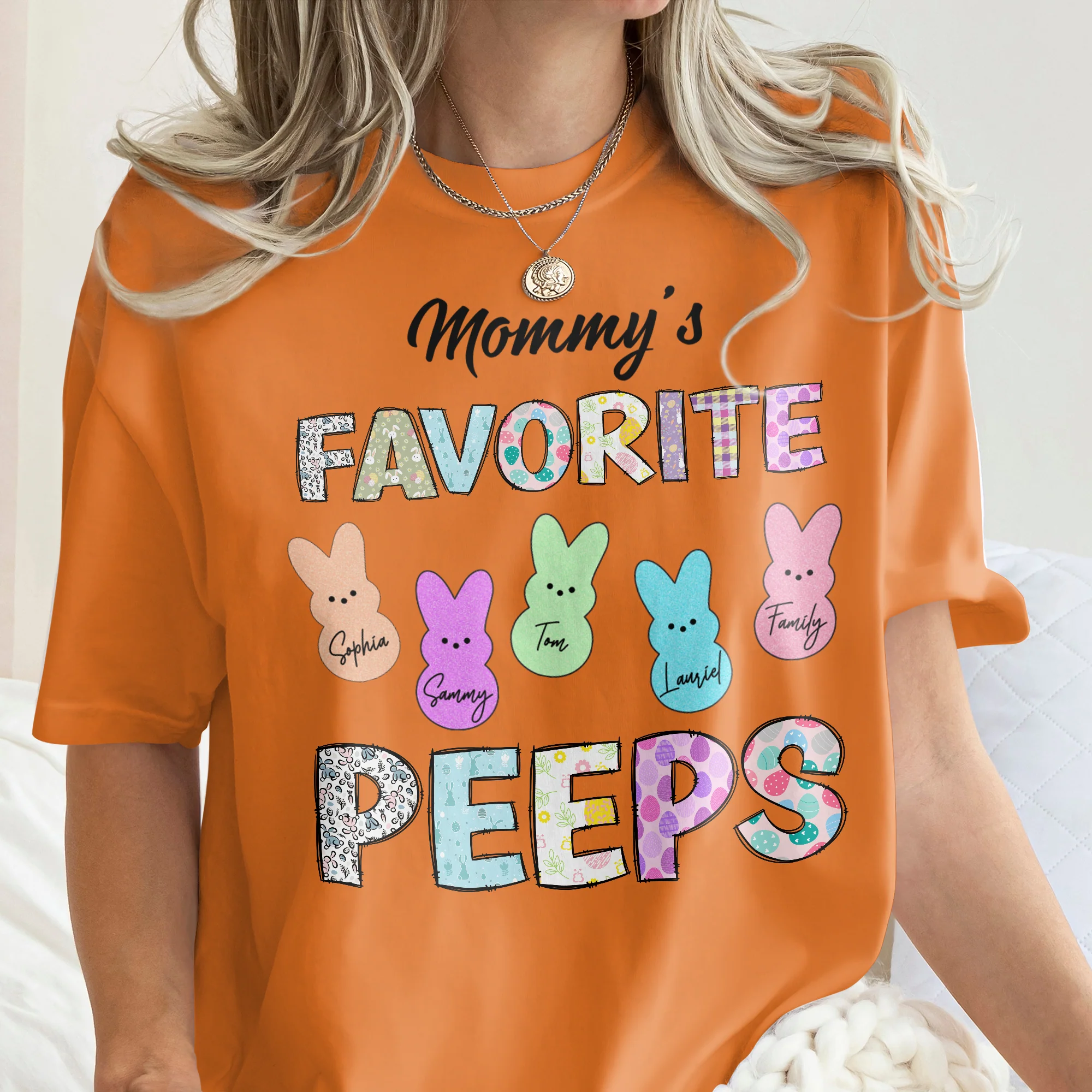 Personalized Gift Grandmas Favorite Peeps T-Shirt LM32 893139 - Image 3