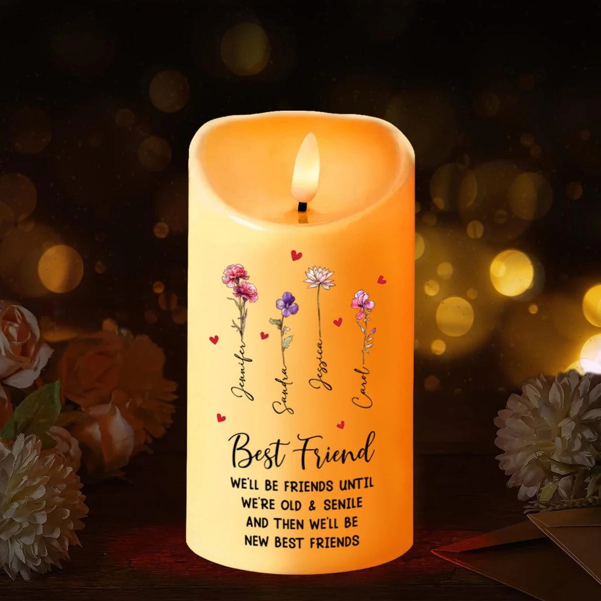 Personalized Gift I’m Here For You, No Matter What LED Candle For Bestie HA75 891835 - Image 7