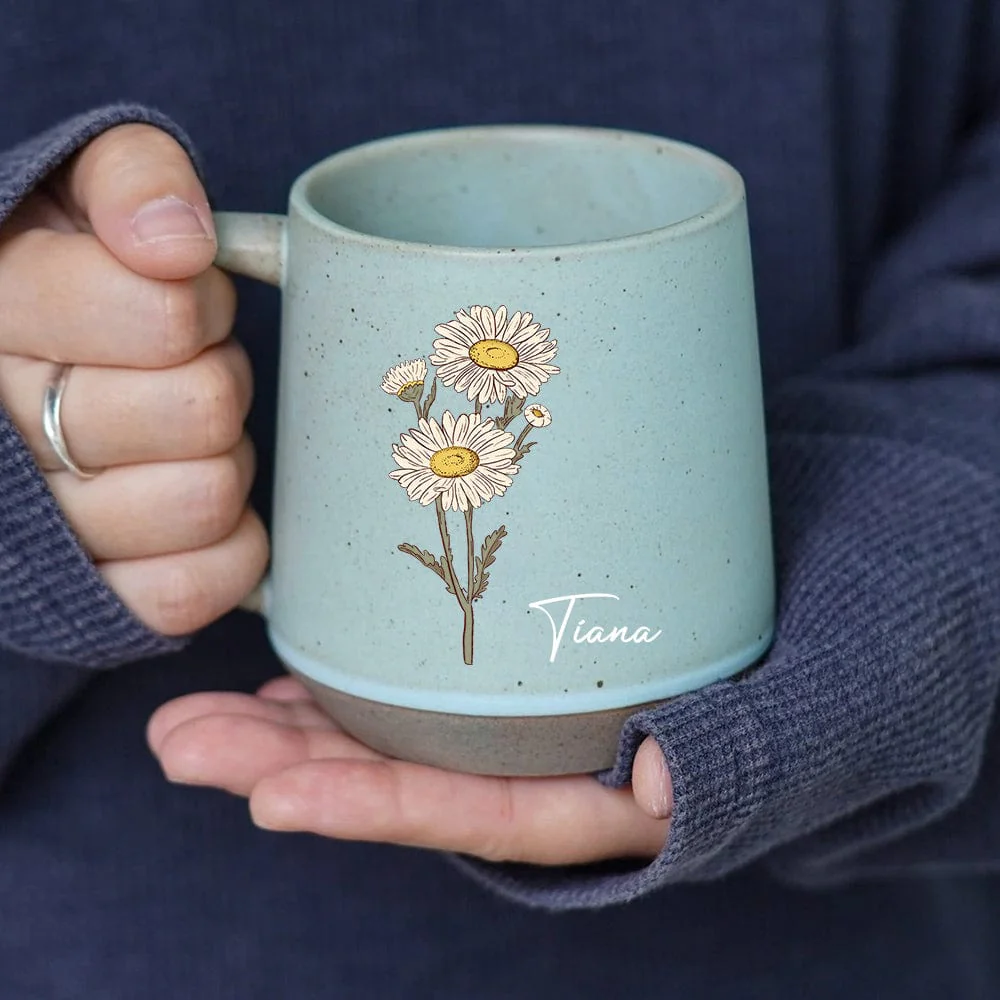Personalized Christmas Gift Name With Floral Unique Printed Pottery Mug For Bestie, Family LM32 891941 - Image 3