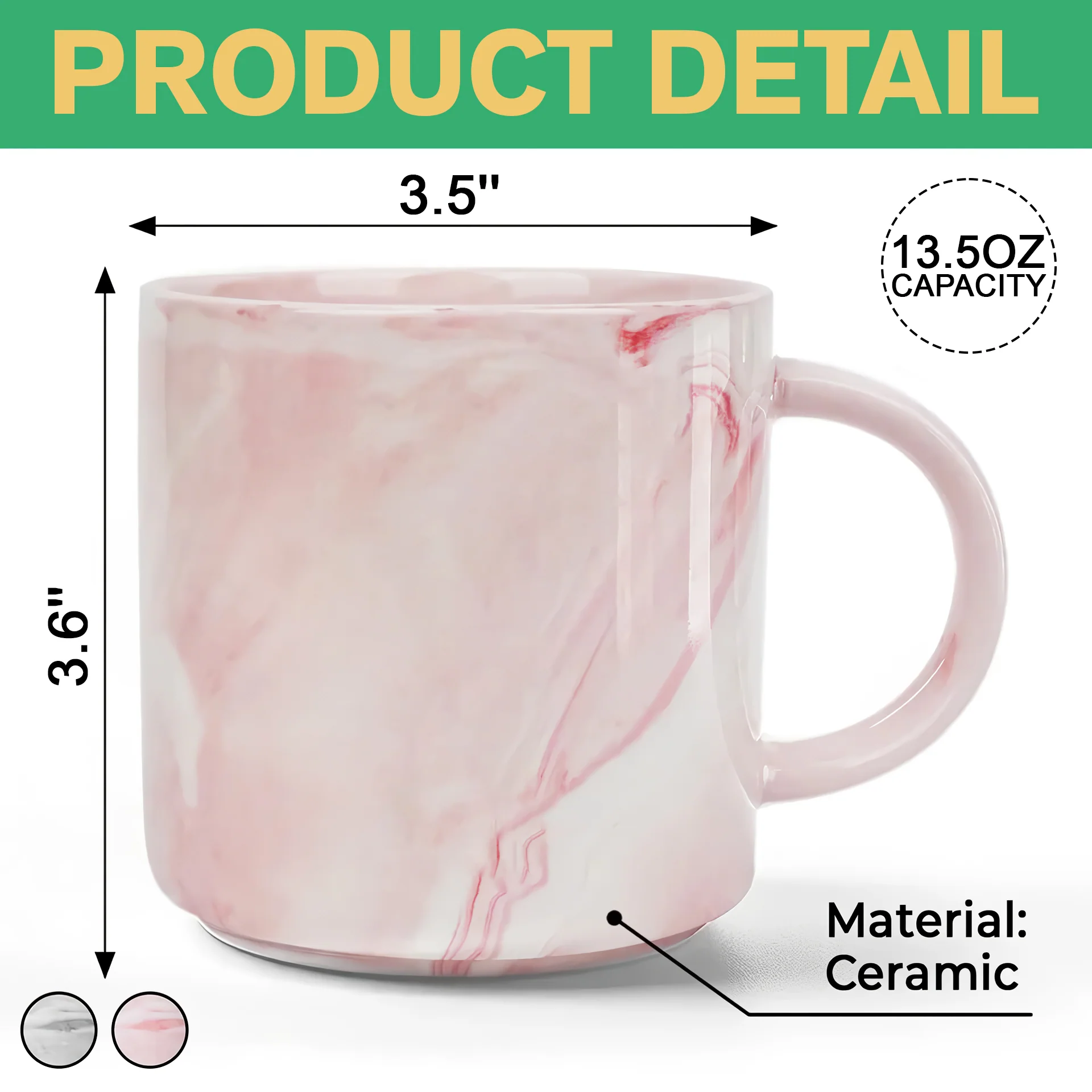 Custom Photo Thank You For Being My Mommy Marble Mug TH10 892441 - Image 7