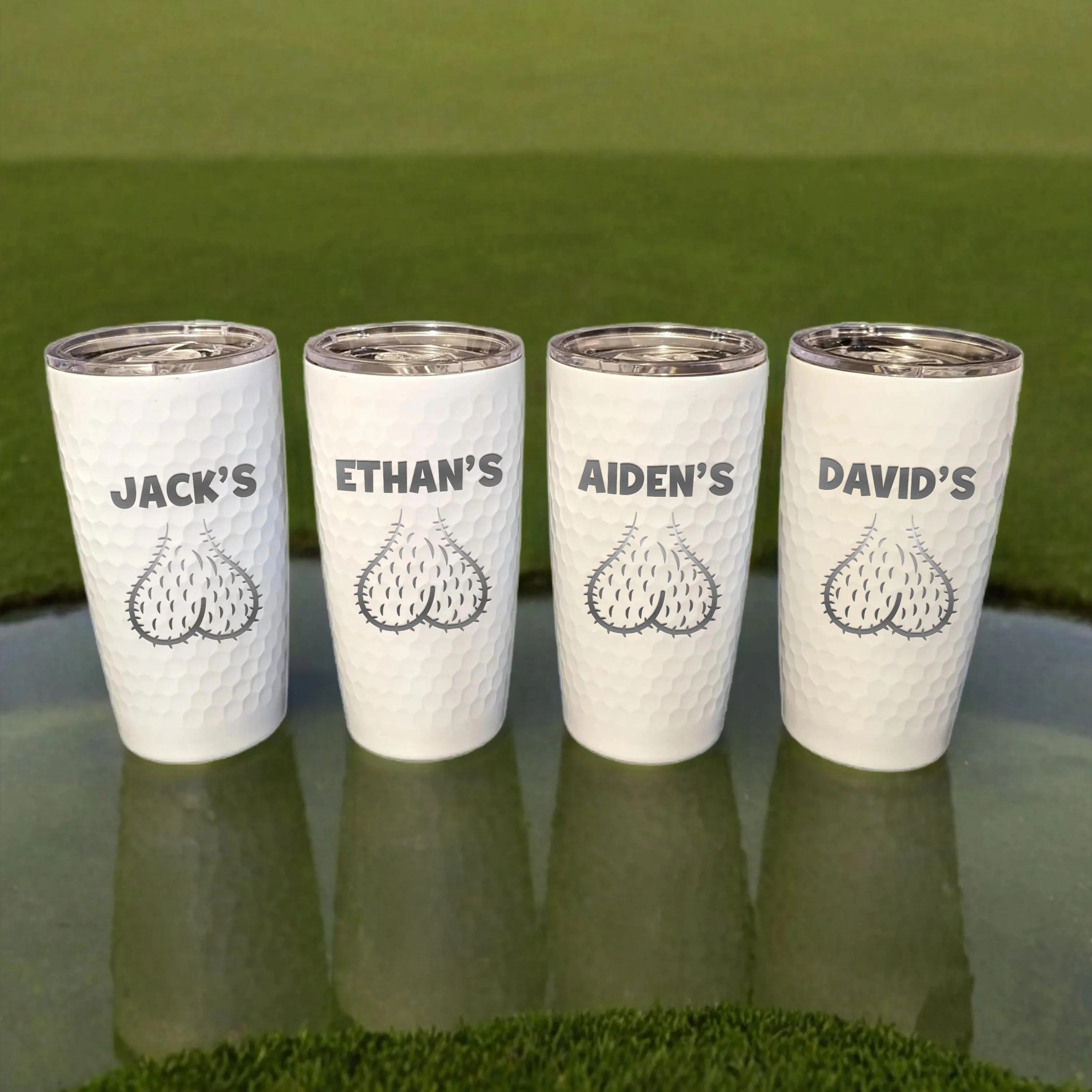 Personalized Gifts for Men, Funny Gift White Golf Tumbler, Gift for Golf Lovers LM32 897593 - Image 4