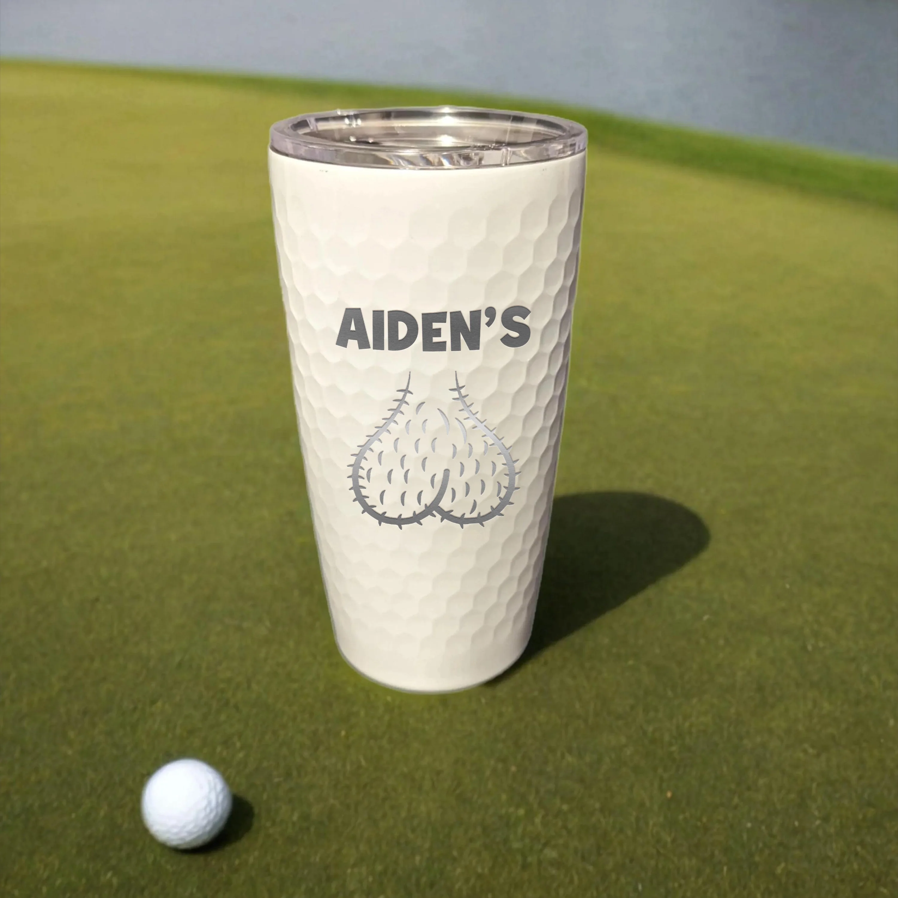 Personalized Gifts for Men, Funny Gift White Golf Tumbler, Gift for Golf Lovers LM32 897593 - Image 6
