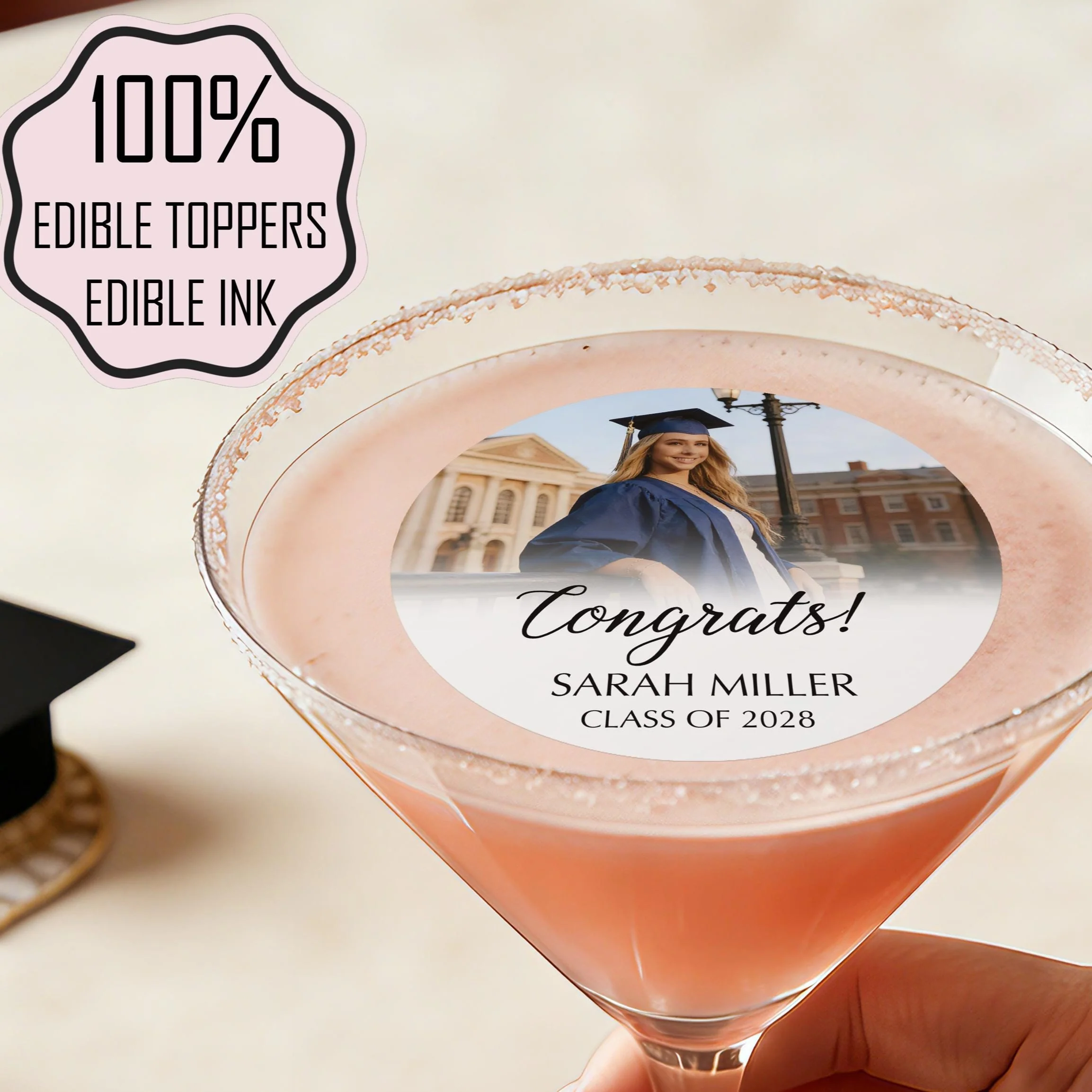Personalized Graduation Drink Toppers - Class Of 2026 Cocktail Toppers LM32 899947 - Image 6
