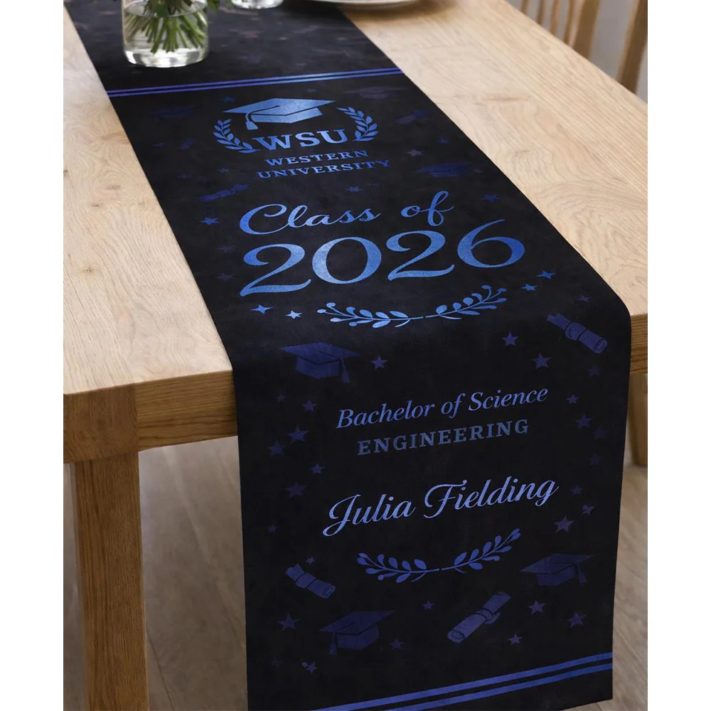 Personalized Graduation Table Runner, Class of 2026 Table Runner LM32 899757 - Image 4