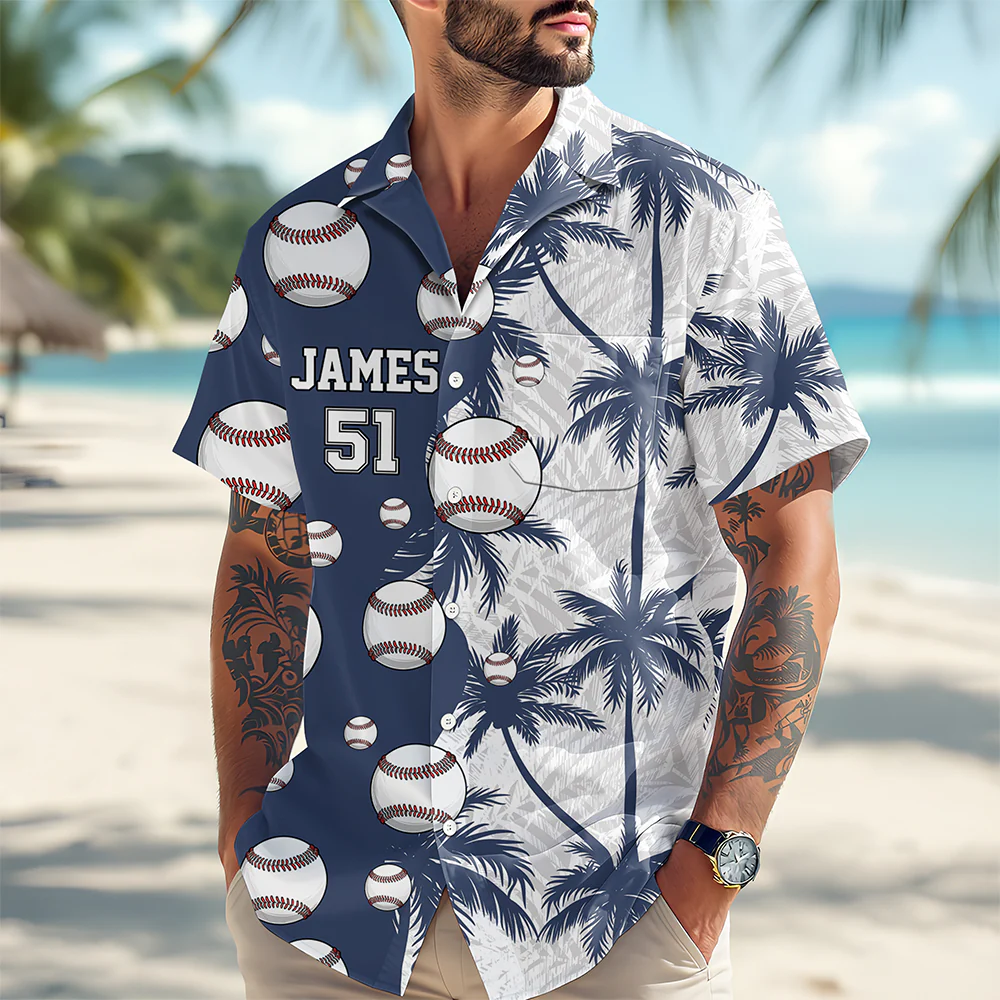 Personalized Name Tropical Summer Beach Hawaii Shirt For Sport Lovers LM32 893683 - Image 3