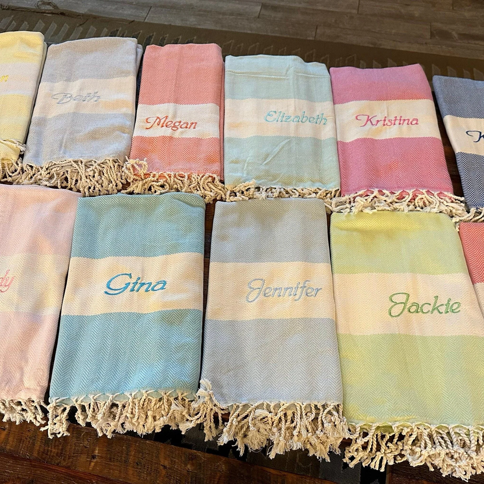 Personalized Name Turkish Beach Towel, Pool Towel- Holiday Gift, Party Gifts, Mother's Day, Bachelorette Favor Towel Gift LM32 899897 - Image 8