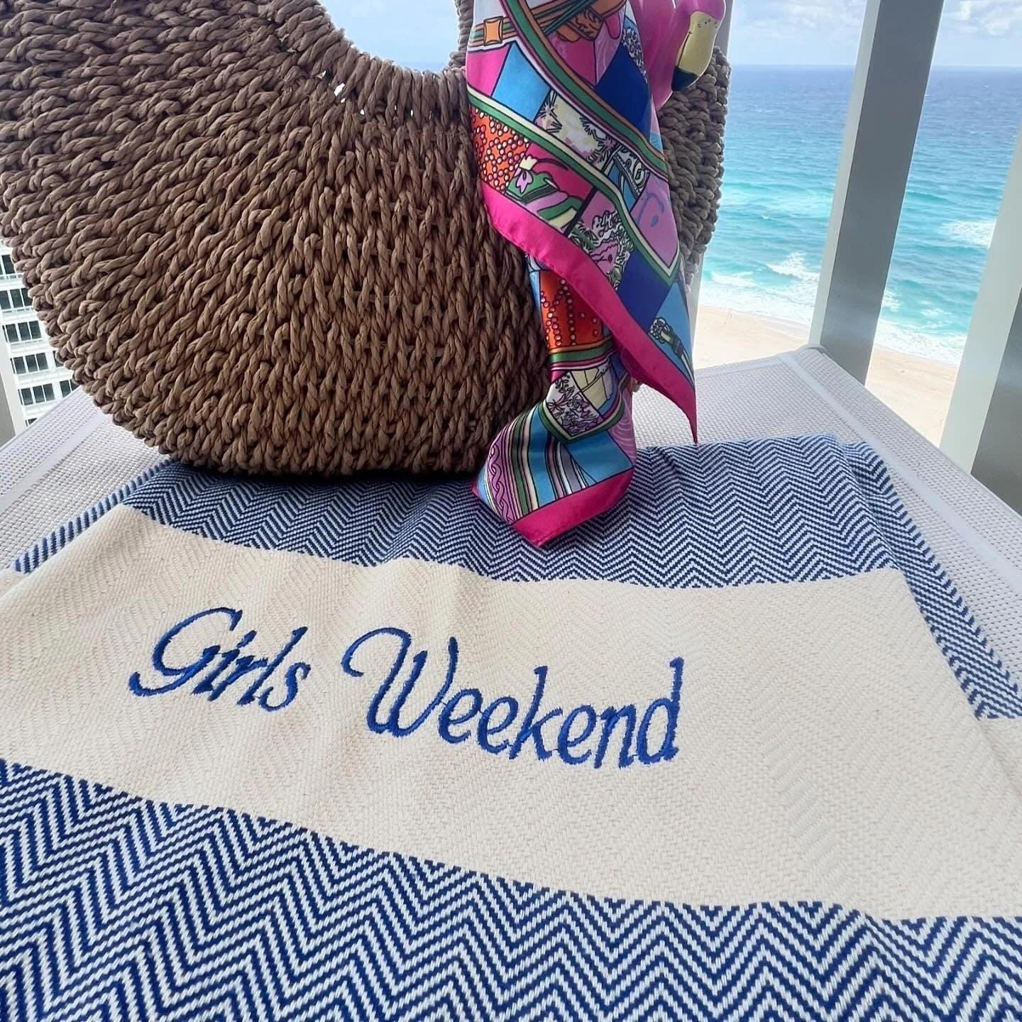 Personalized Name Turkish Beach Towel, Pool Towel- Holiday Gift, Party Gifts, Mother's Day, Bachelorette Favor Towel Gift LM32 899897 - Image 9