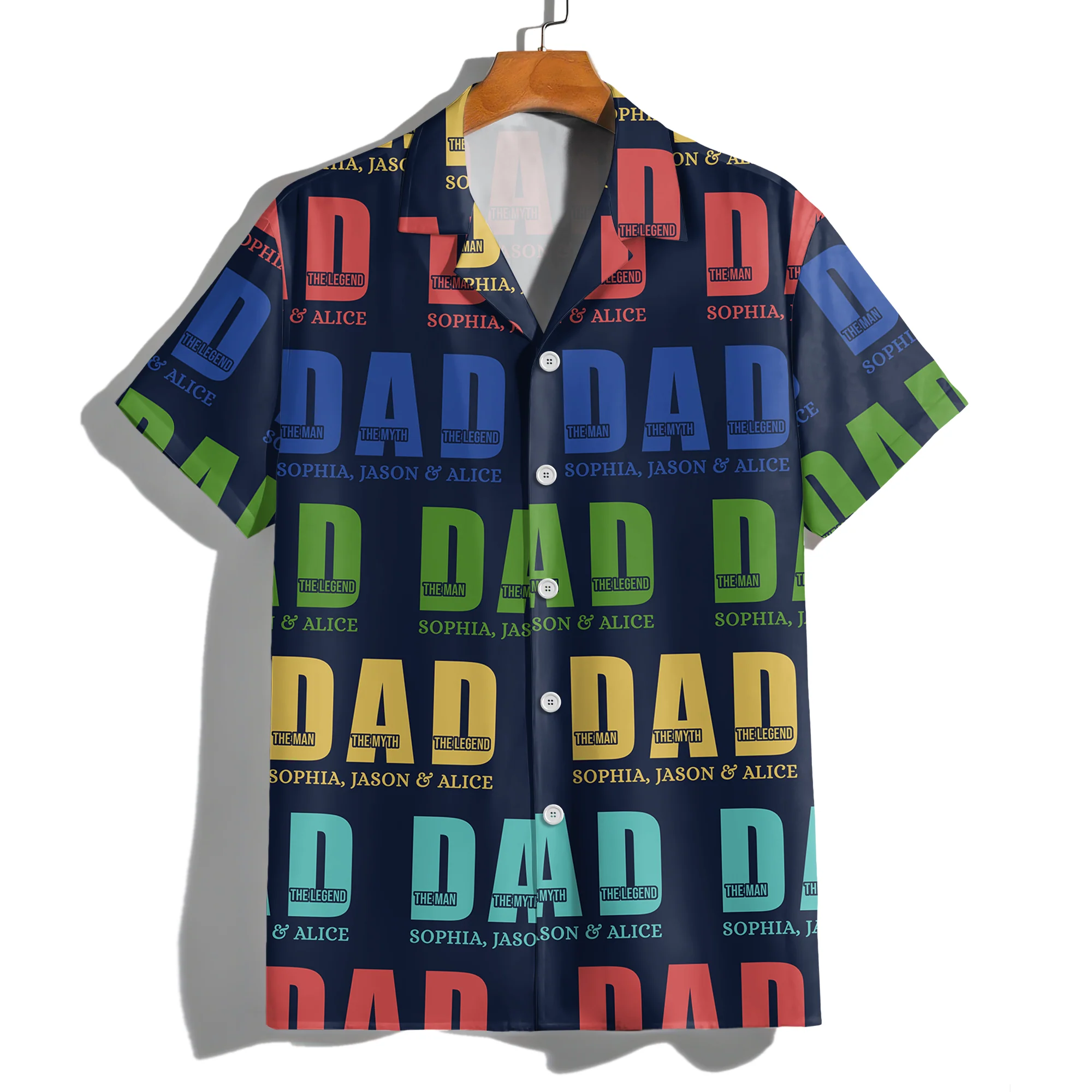 Personalized The Man The Myth The Legend Dad Hawaii Shirt LM32 893705 - Image 8