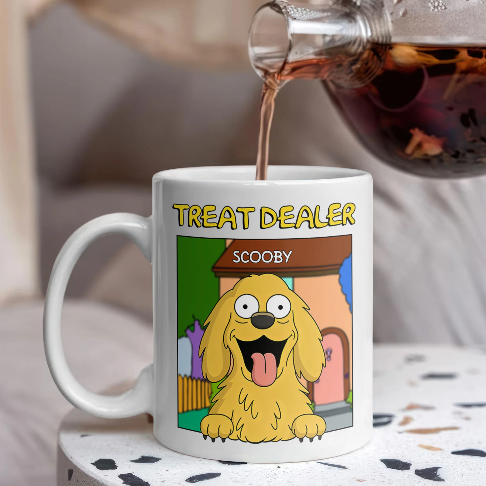 Personalized Funny Dog Treat Dealer For Dog Lovers White Mug LM32 893375 - Image 6