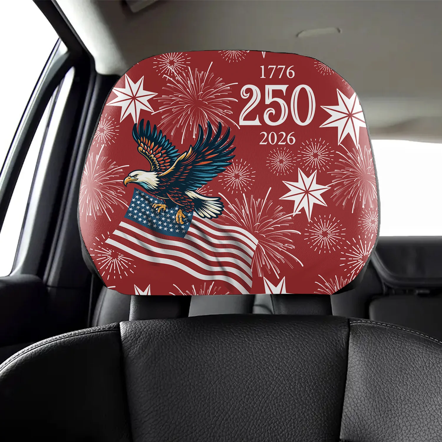 Personalized USA 250 Anniversary Eagle 1776-2026 Car Headrest Covers LM32 899561 - Image 4
