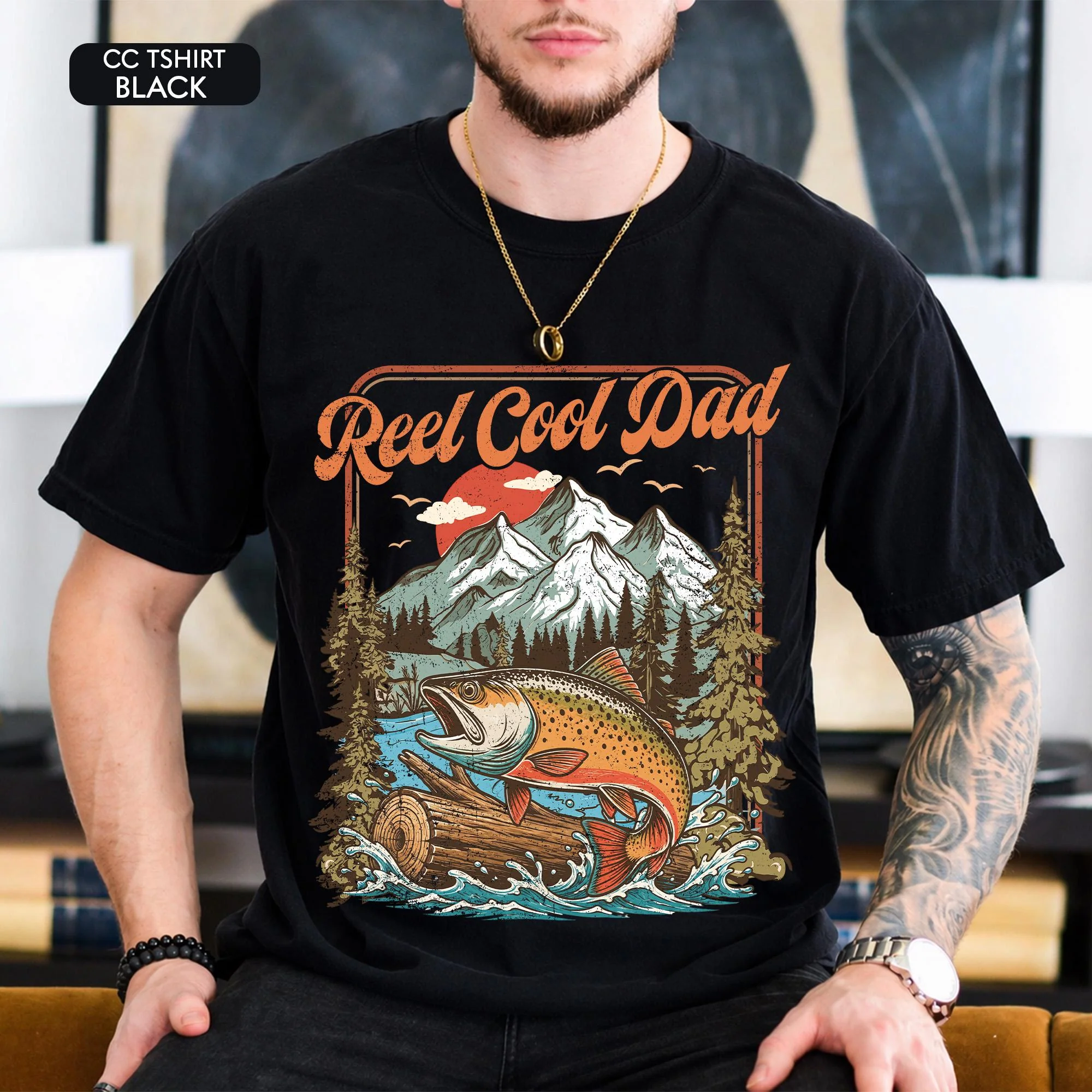 Reel Cool Dad Comfort Shirt, Father's Day gift, Dad And Kid Fishing Matching Shirt LM32 669243 - Image 4