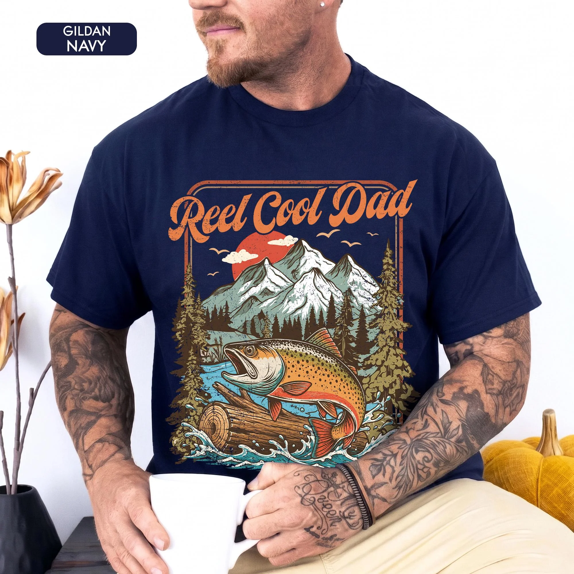 Reel Cool Dad Comfort Shirt, Father's Day gift, Dad And Kid Fishing Matching Shirt LM32 669243 - Image 6