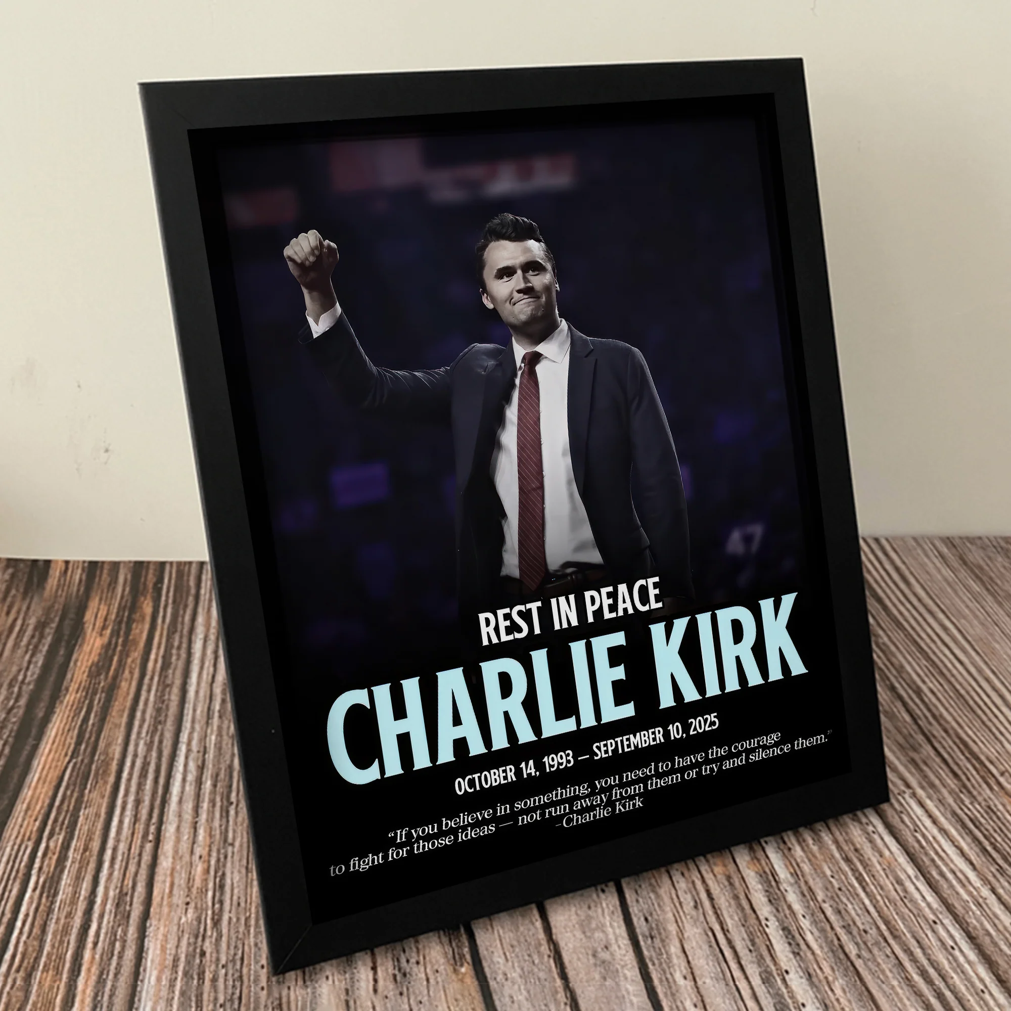 Rest In Peace Charlie Kirk Memorial Picture Frame LM32 65565 - Image 3