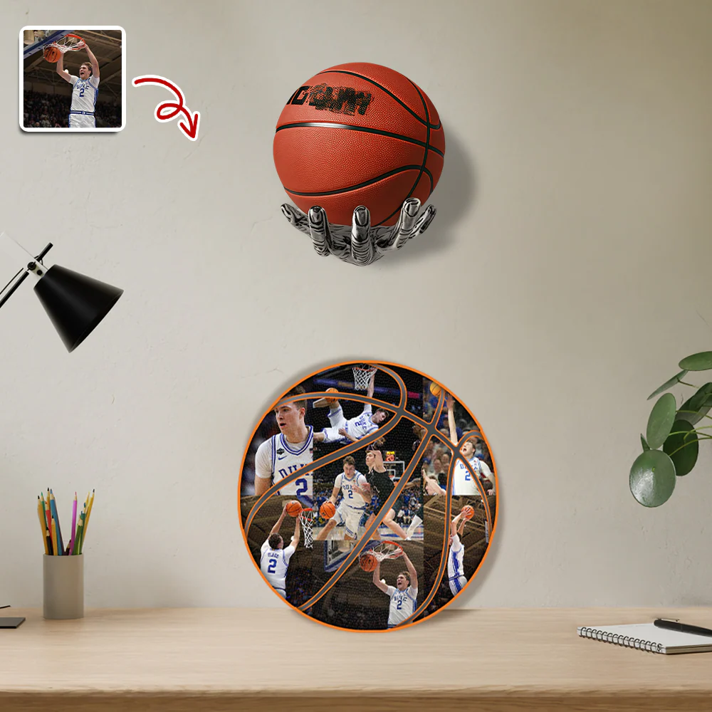 The Photo Collage And Basketball Wood Frame For Sport Lover LM32 897167 - Image 5