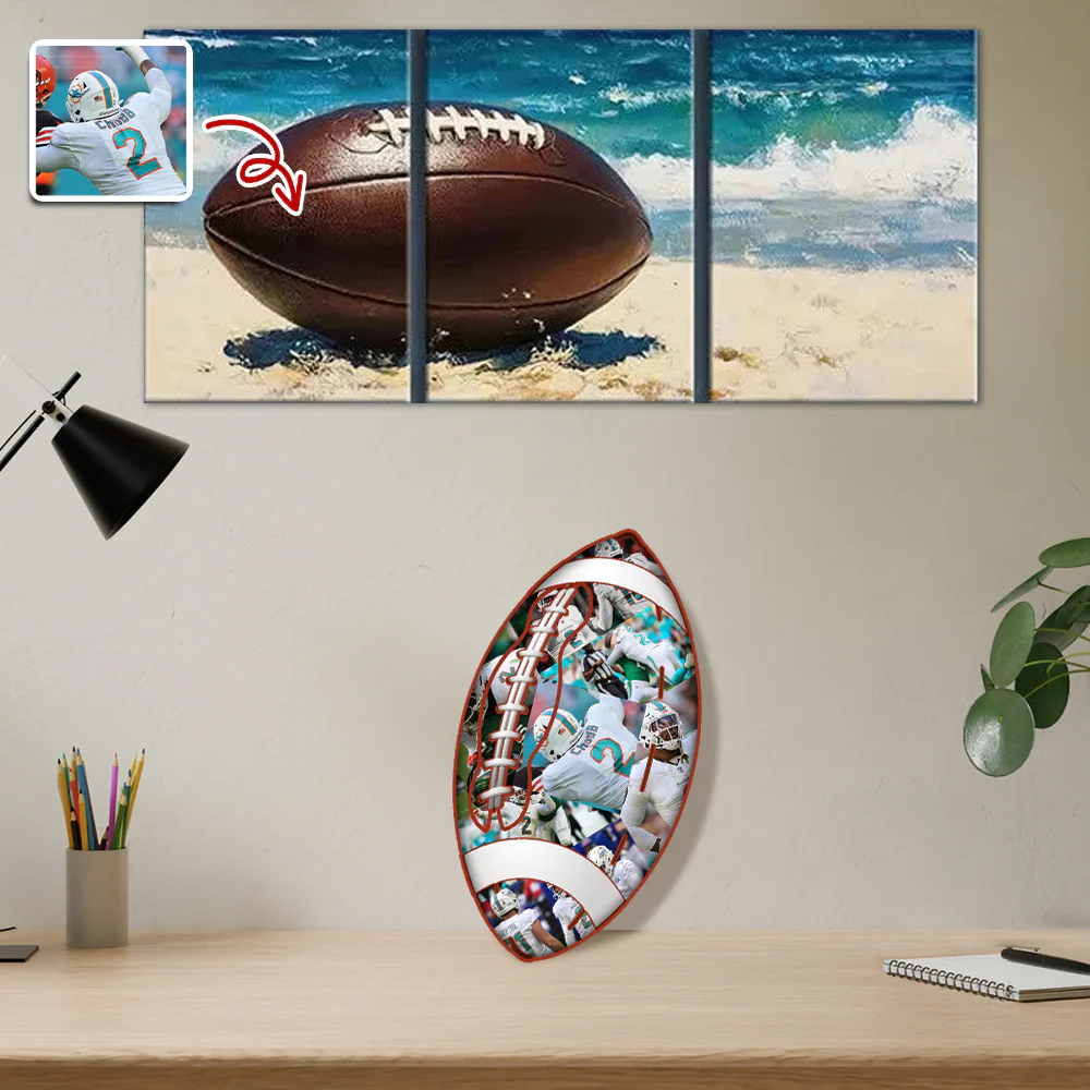 The Photo Collage And Football Wood Frame For Sport Lover LM32 897169 - Image 5