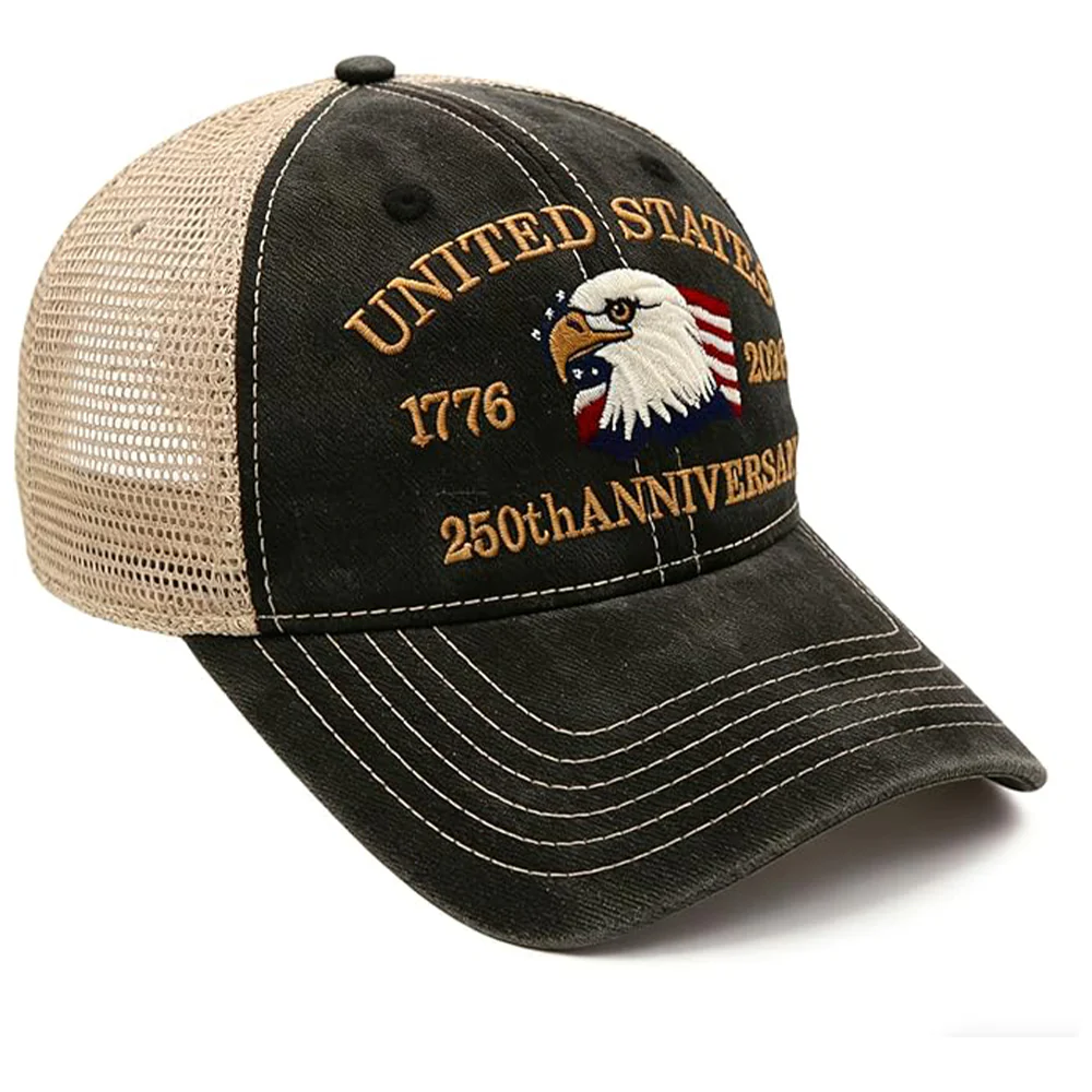 United States 250th Anniversary 1776-2026 Embroidered Patriotic Trucker Hat LM32 669187 - Image 9