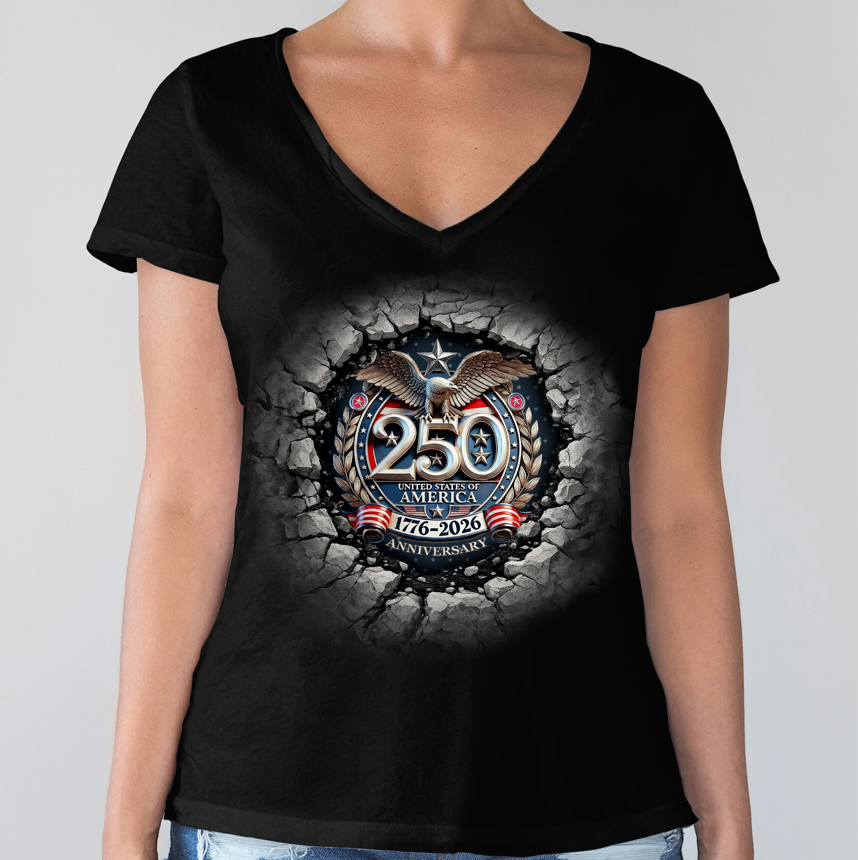 USA Eagles 250th Anniversary Semiquincentennial 1776-2026 Dark Shirt LM32 899049 - Image 6