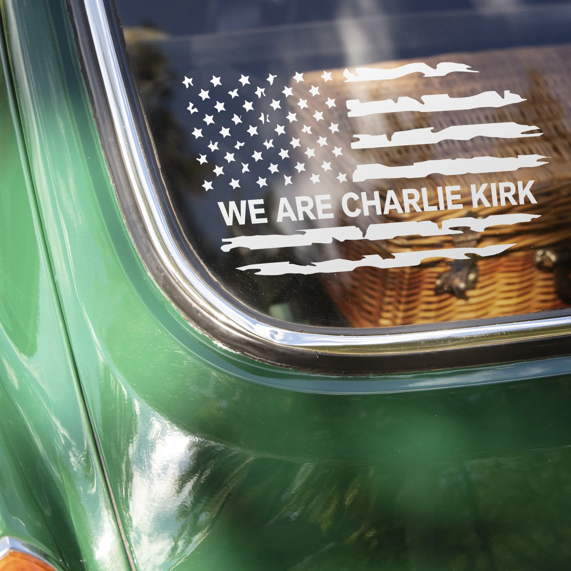 We are Charlie Kirk Tribute Memorial Car Window Decal Sticker LM32 65783 - Image 2