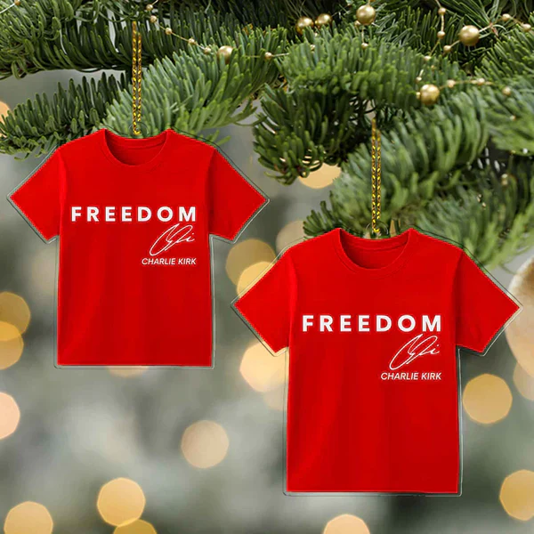 We Stand Charlie Kirk Freedom Memorial Acrylic Ornament LM32 65801 - Image 4