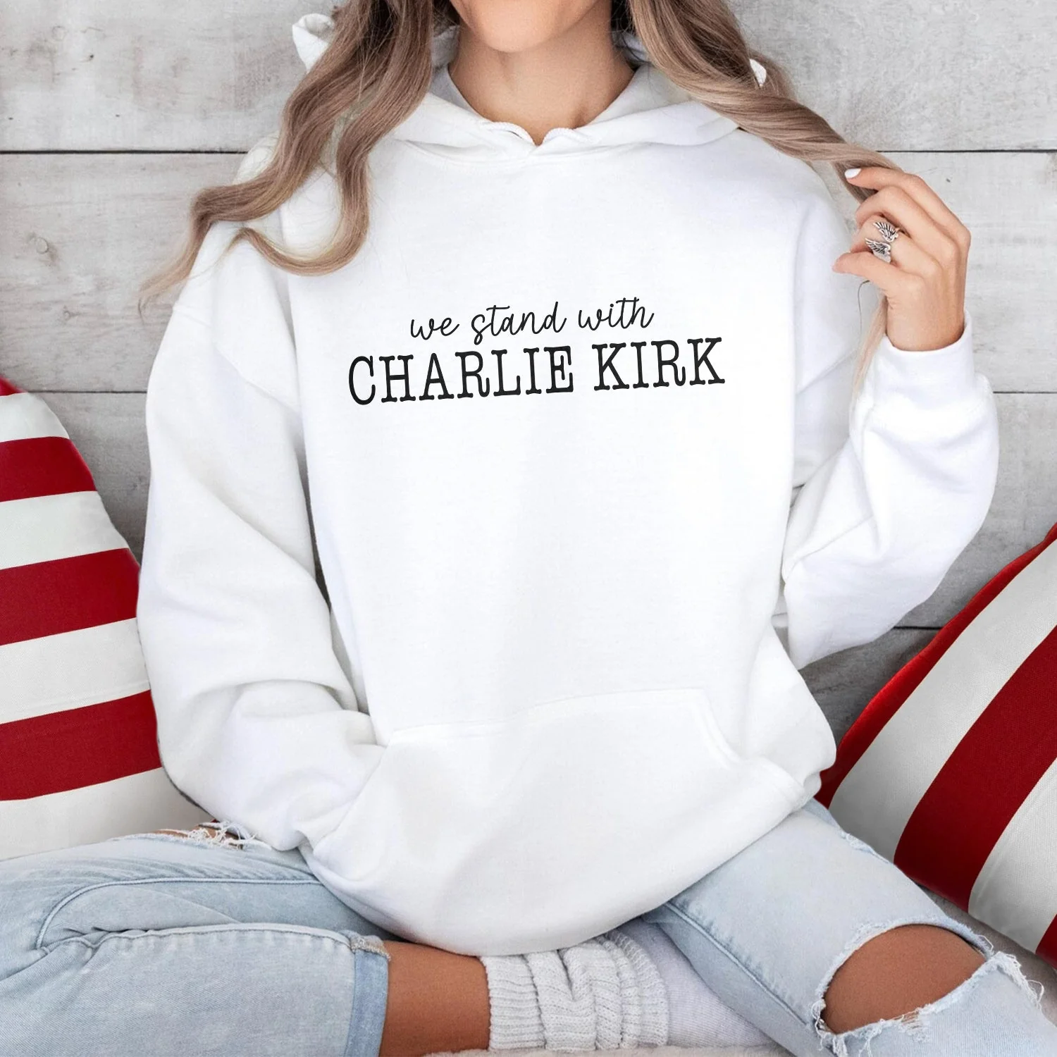 We Stand With Charlie Kirk Memorial Bright Shirt LM32 65439 - Image 3