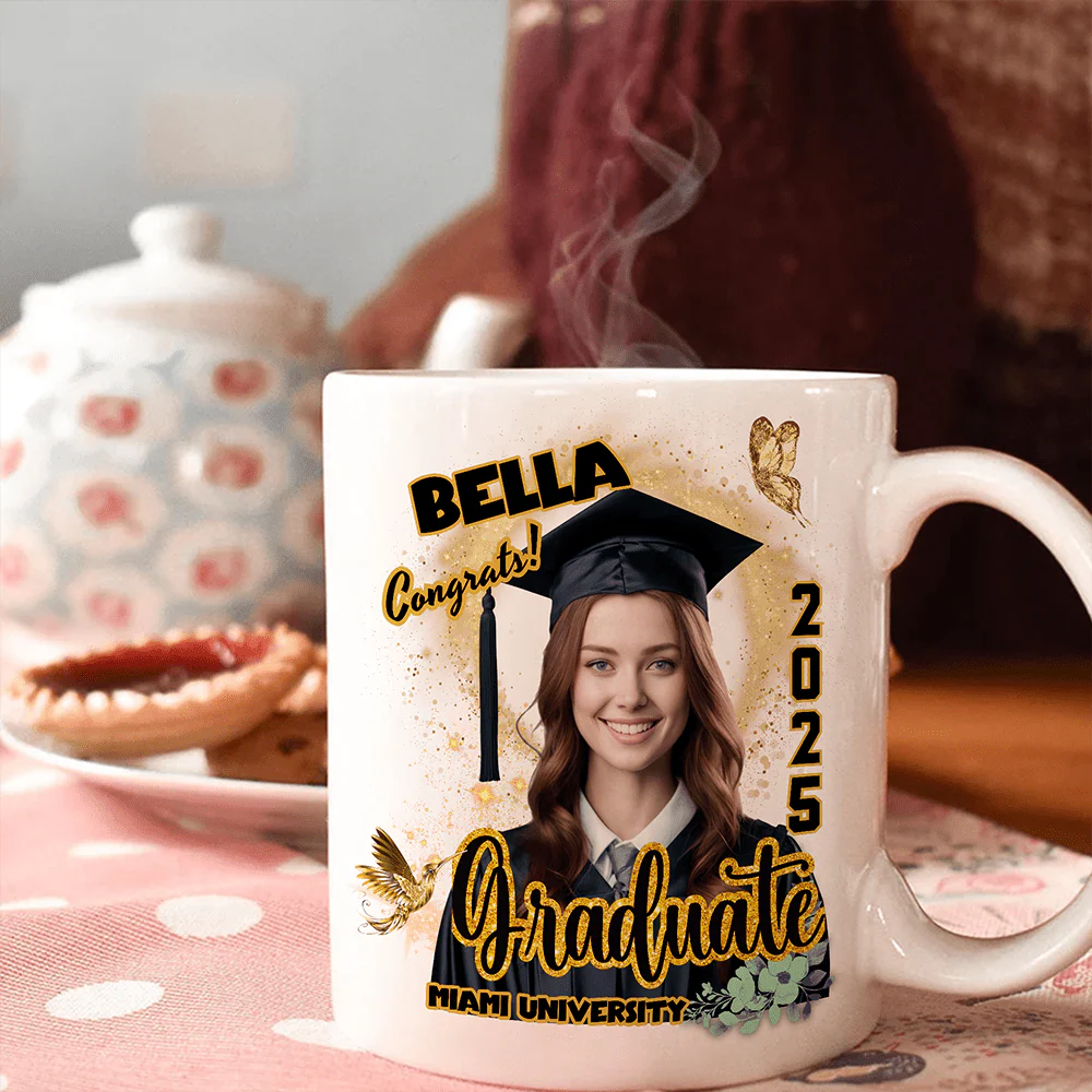 Custom Photo Graduation 2026 White Mug - Unique Keepsake Gift for Proud Grads LM32 893047 - Image 2