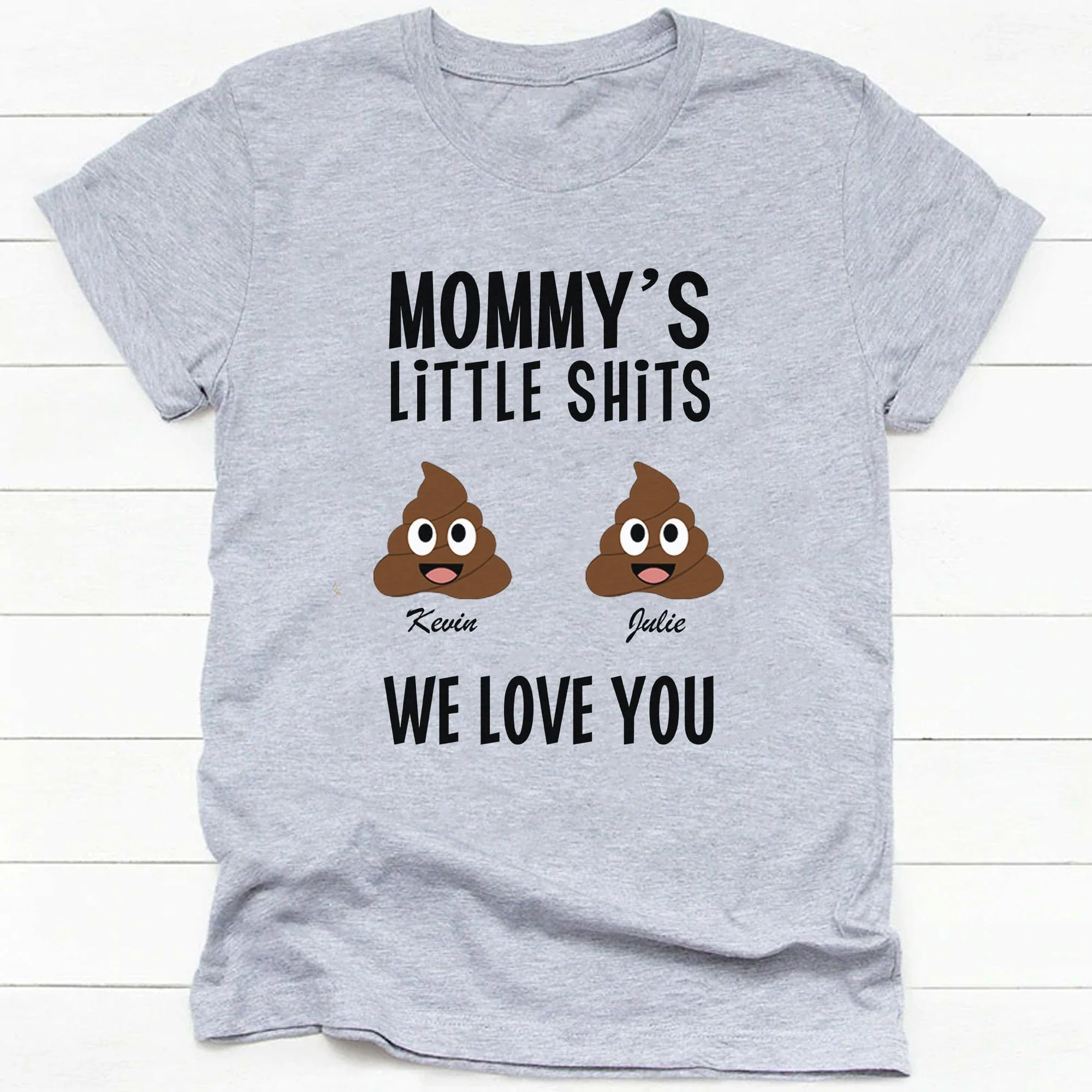 Mommy's Little Shits Personalized Custom Family Shirt C294 - Image 2